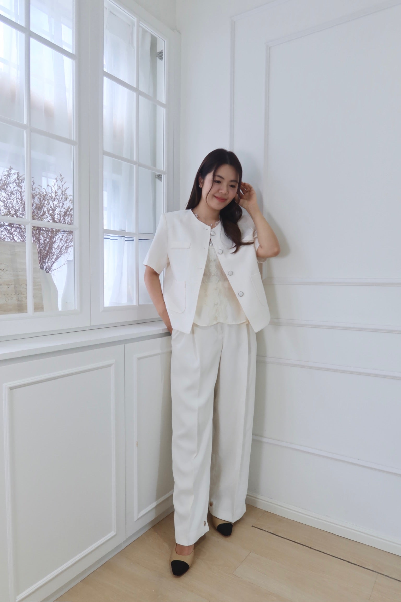 Summer Chic Tweed Blazer [J0097]