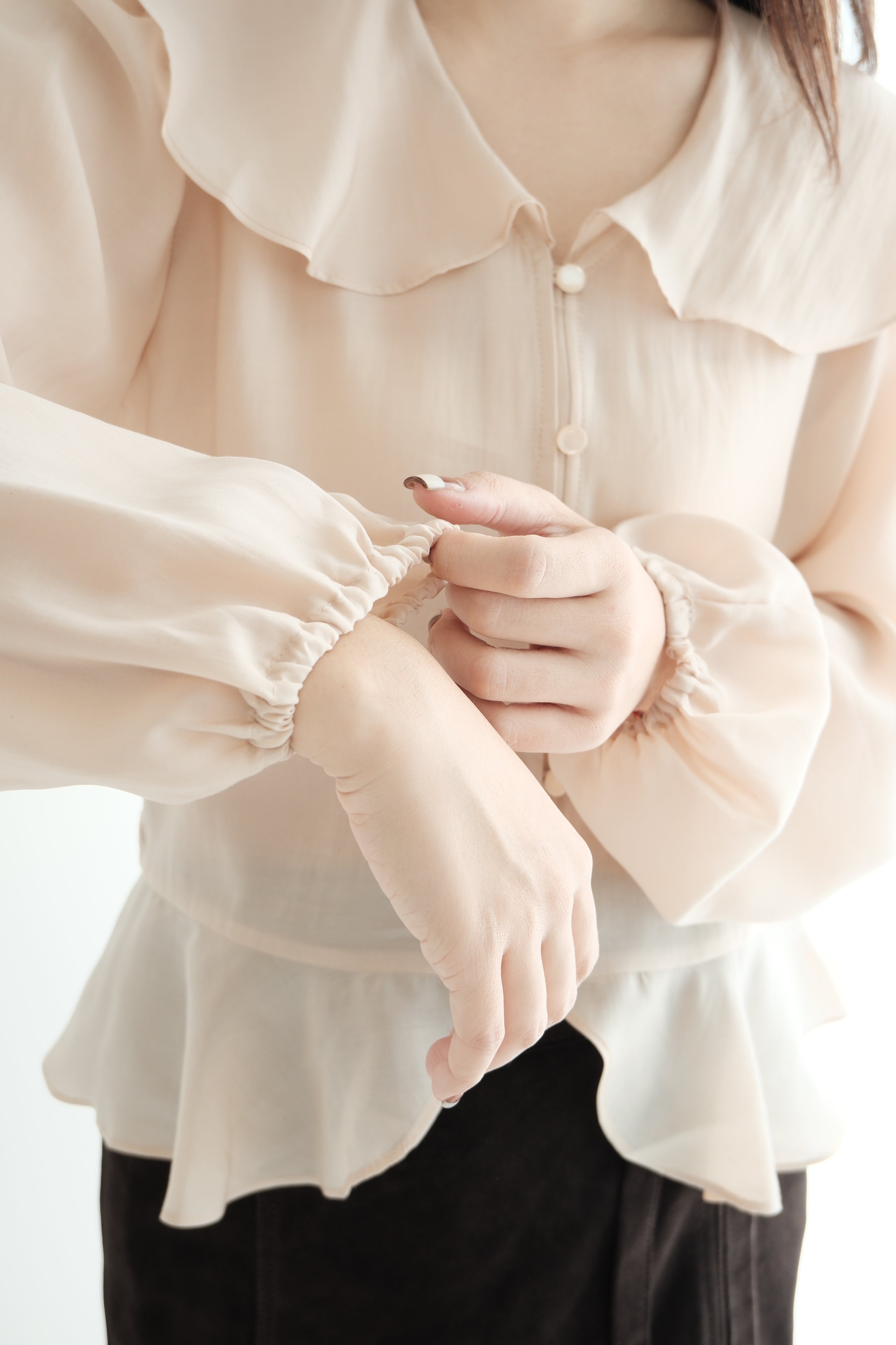 Retro Chic Open-Collar Shirt [T0238]