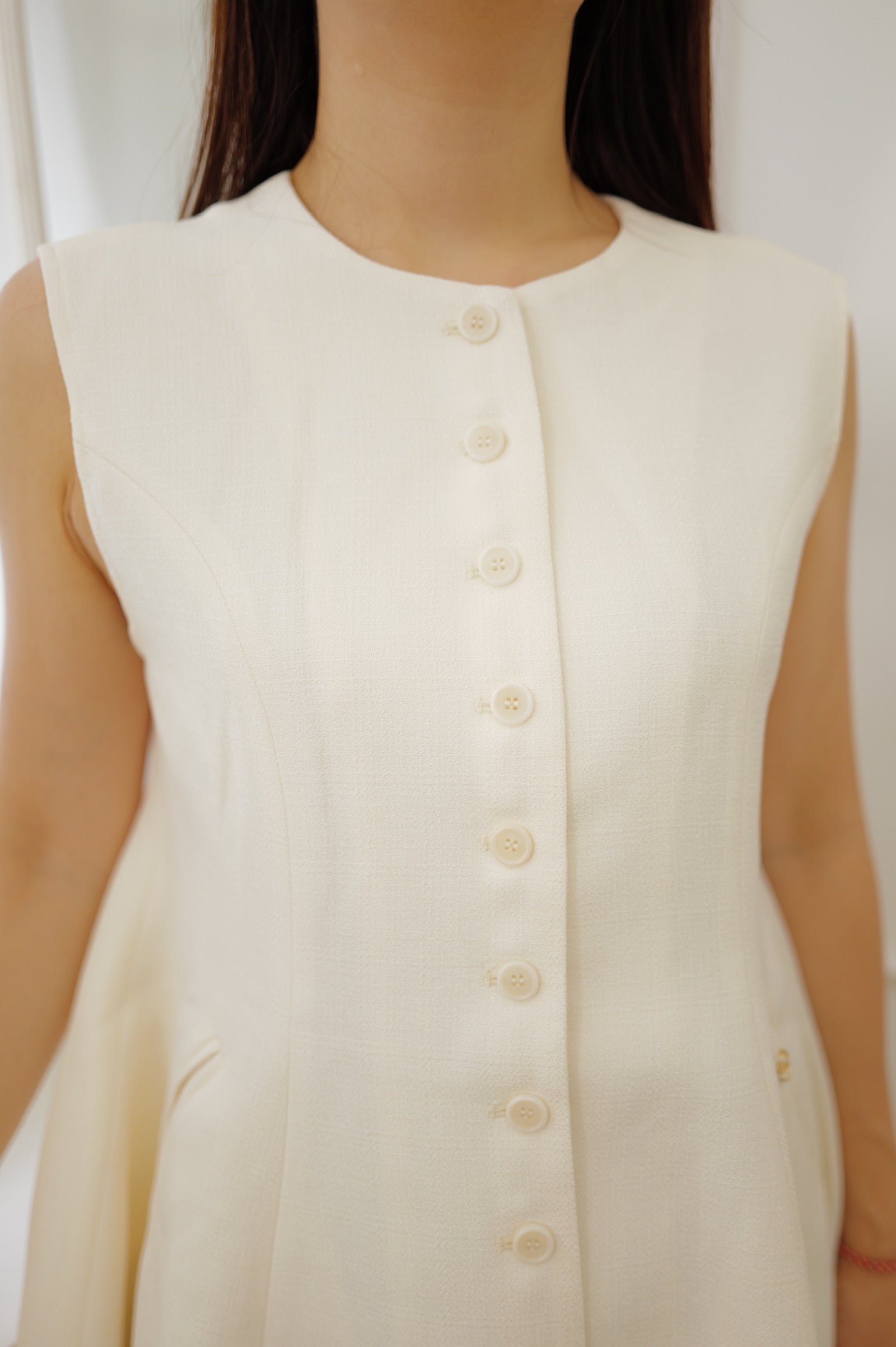 【LE ZANS BRAND COLLECTION】Luxury Minimalist Button-Up Vest [J0139]