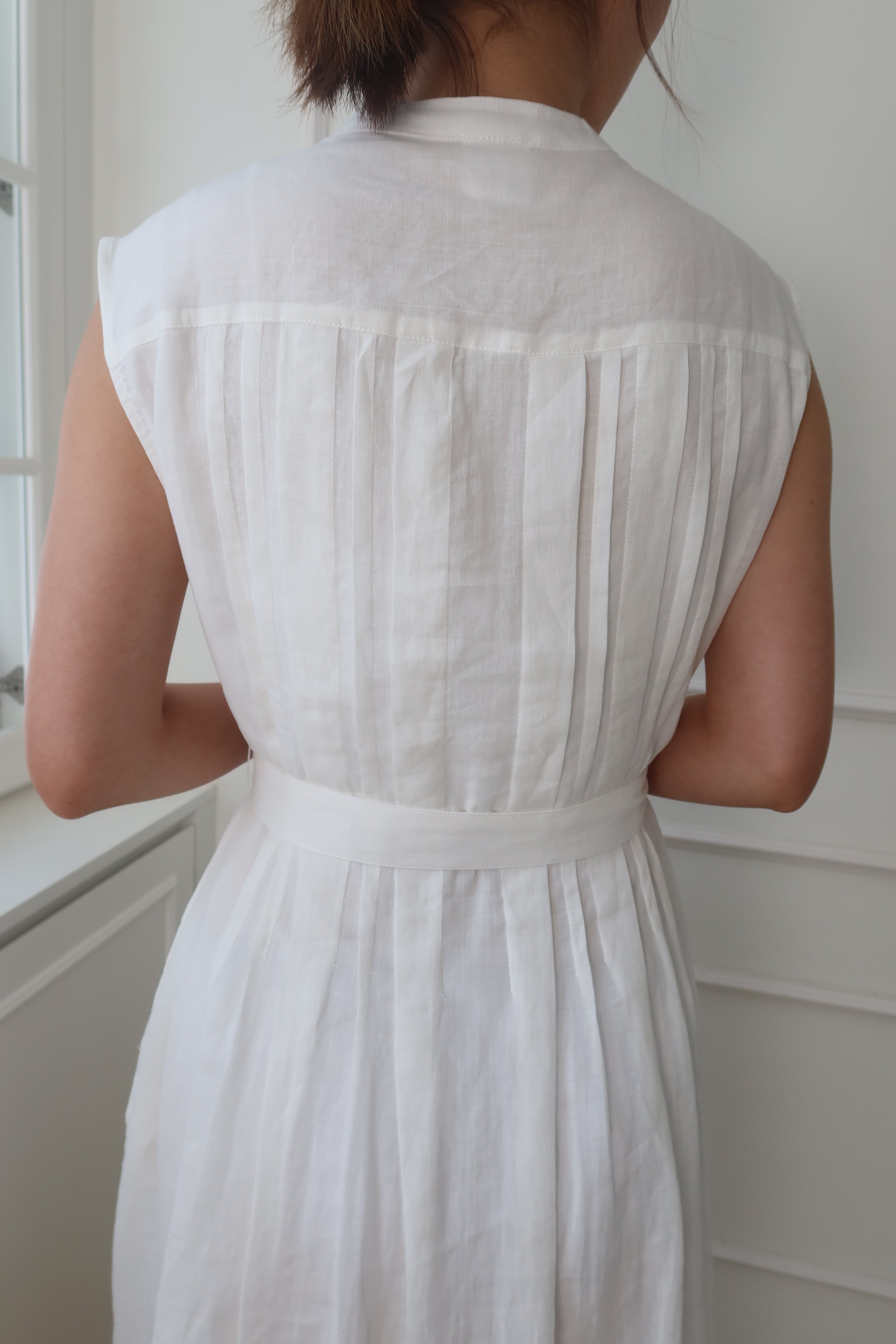 【LE ZANS BRAND COLLECTION】Pure Breeze Linen Sleeveless Dress (100% 麻) [OPS0158]