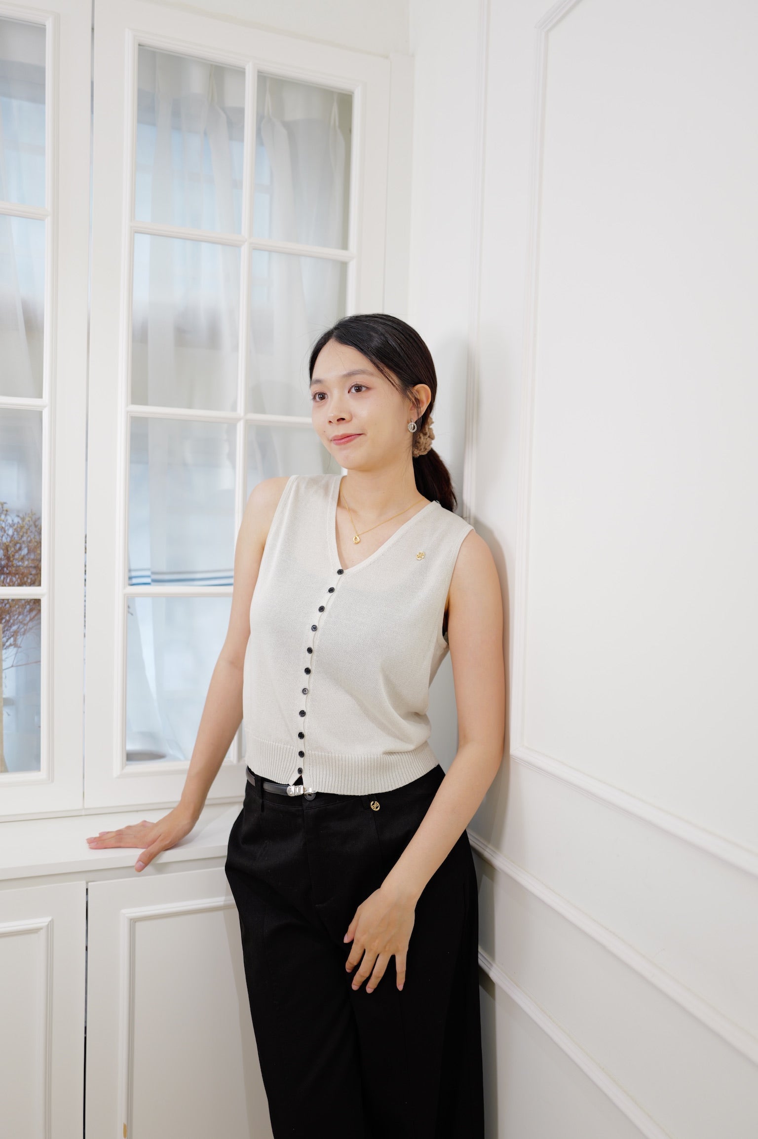 【LE ZANS BRAND COLLECTION】Everyday Knit Vest [J0136]