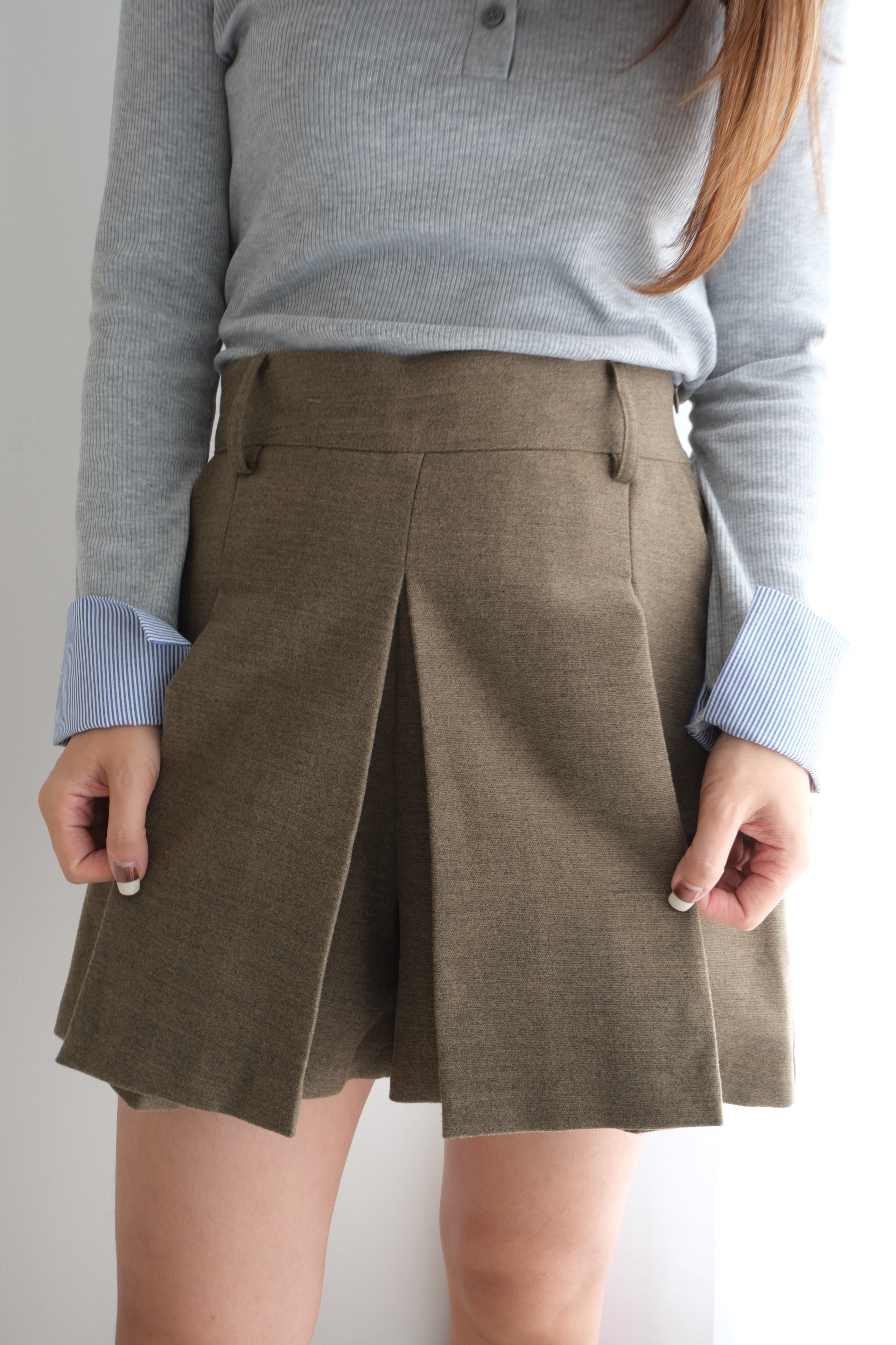 Soft Beige Comfort Skirt [SK0072]