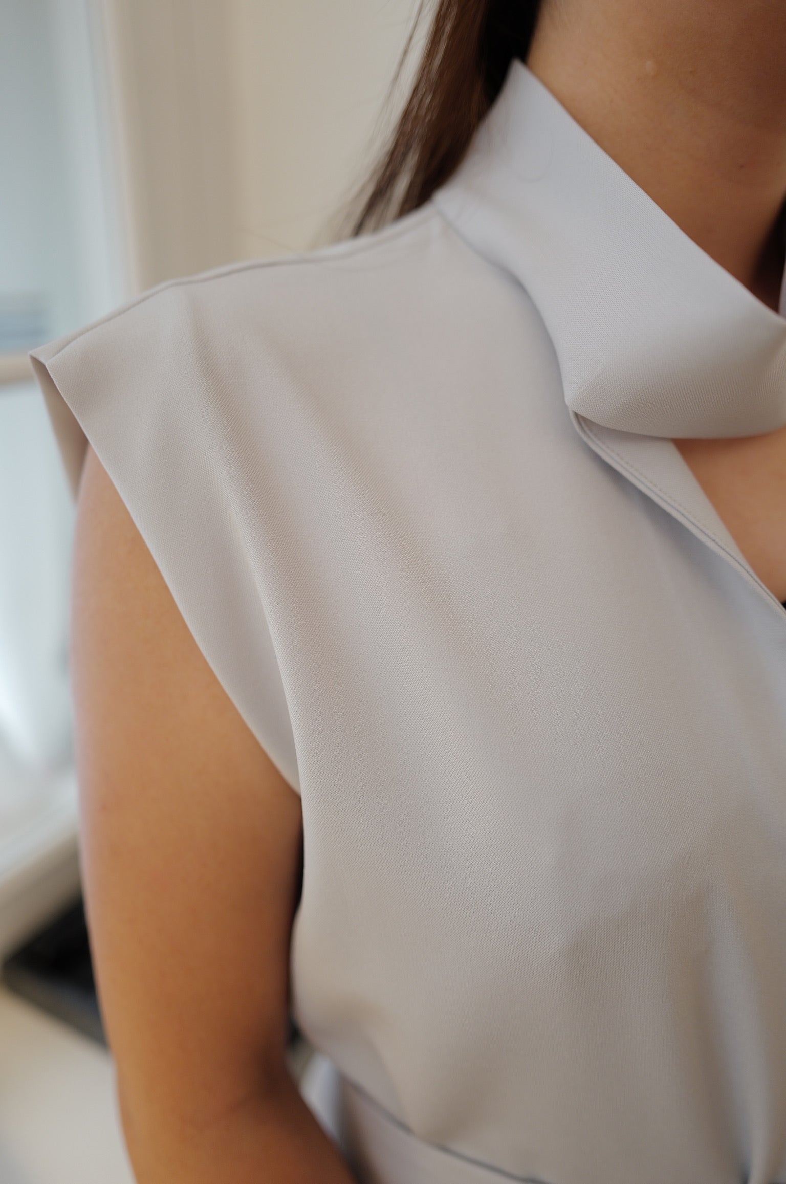 【LE ZANS BRAND COLLECTION】Textured Mock-Neck Layered Vest [T0285]