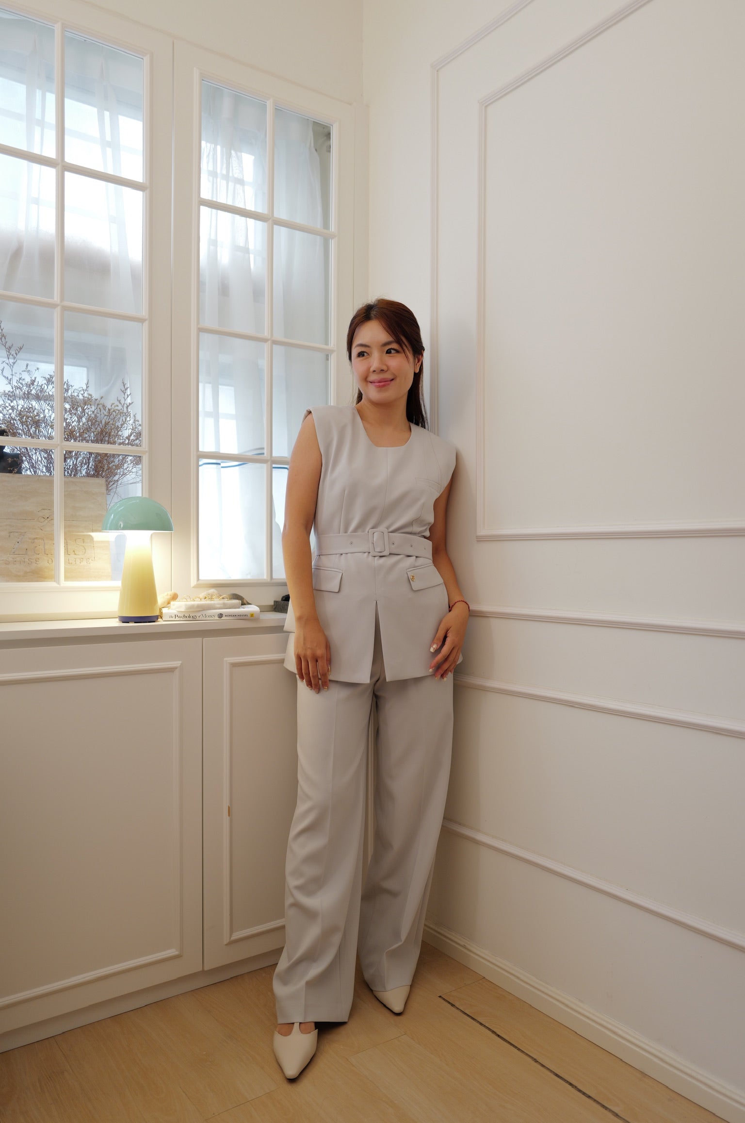 【LE ZANS BRAND COLLECTION】Urban Chic Cinched Waist TOP [T0286]