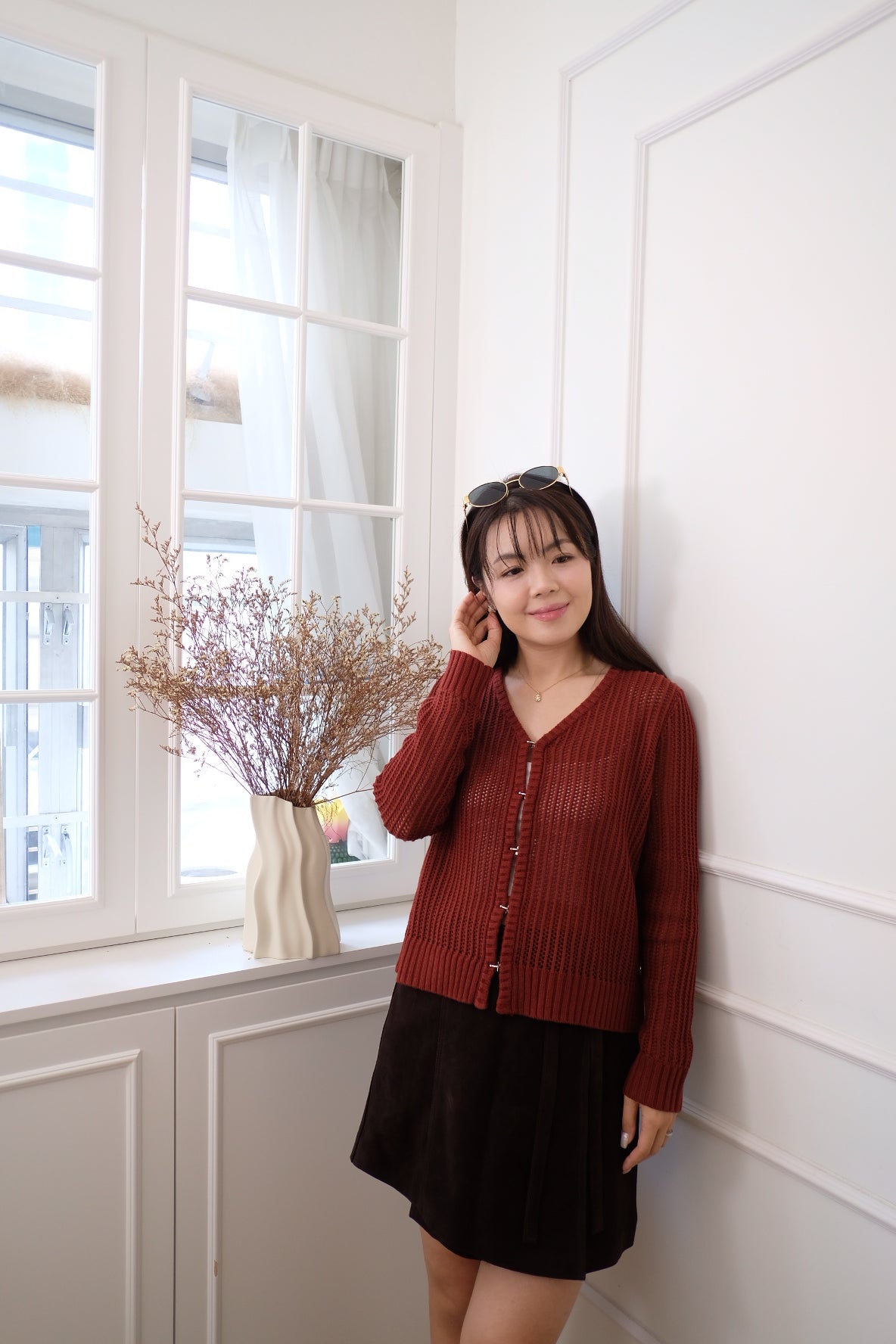 【LE ZANS BRAND COLLECTION】Rustic Rose Cardigan [T0254]