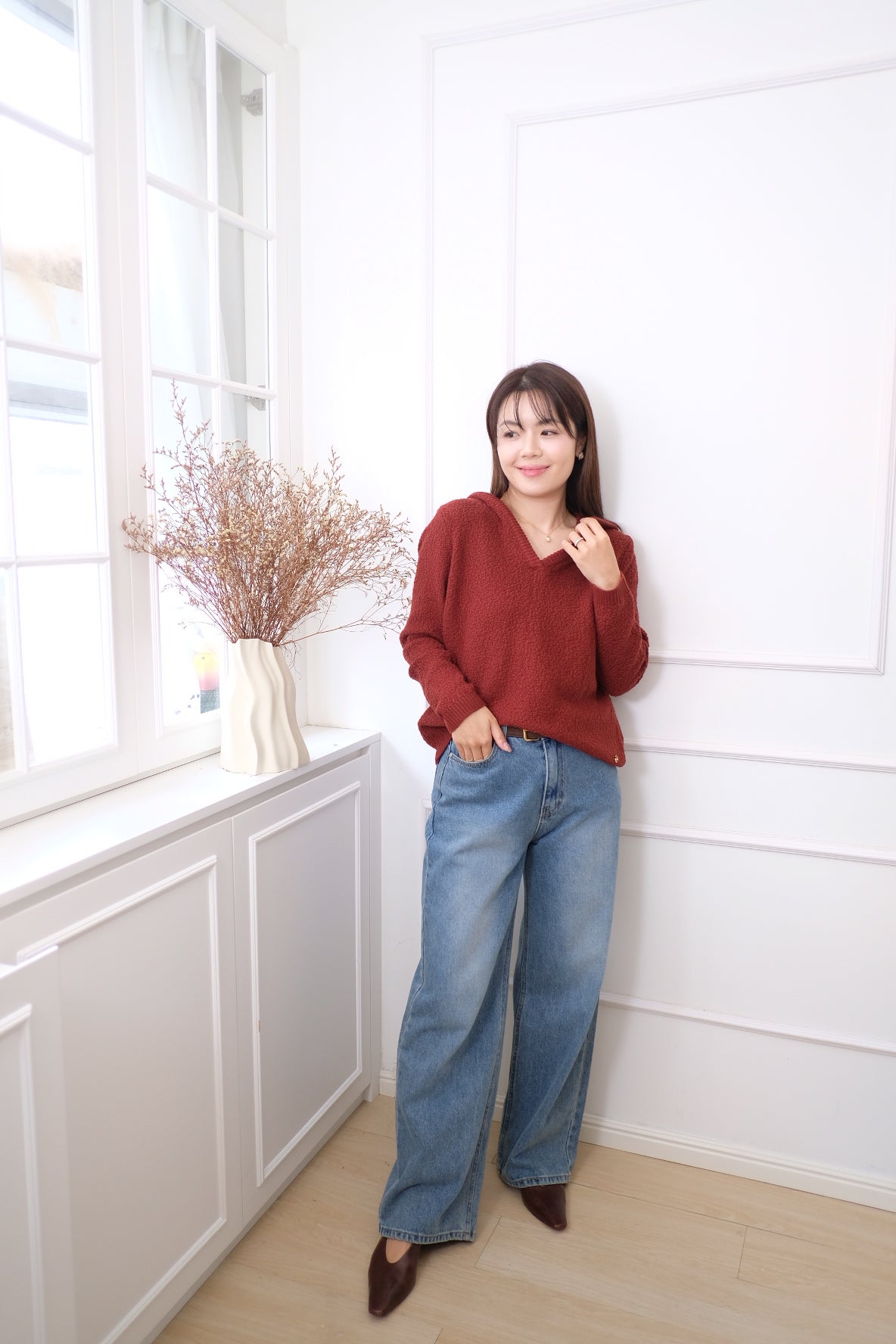 【LE ZANS BRAND COLLECTION】CloudSoft V-Neck Top [T0253]