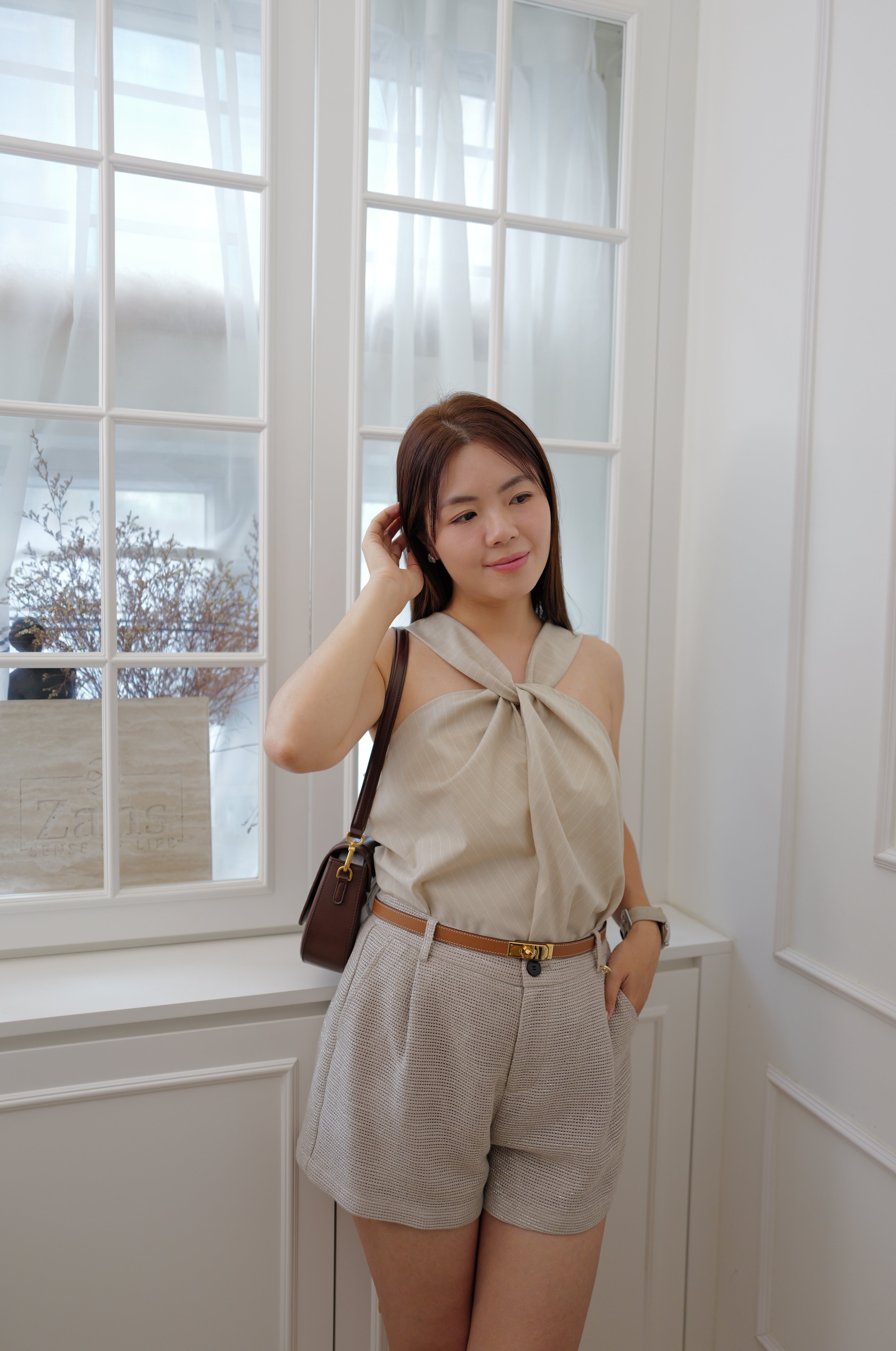 Butterfly Knot Halter Top [T0282]