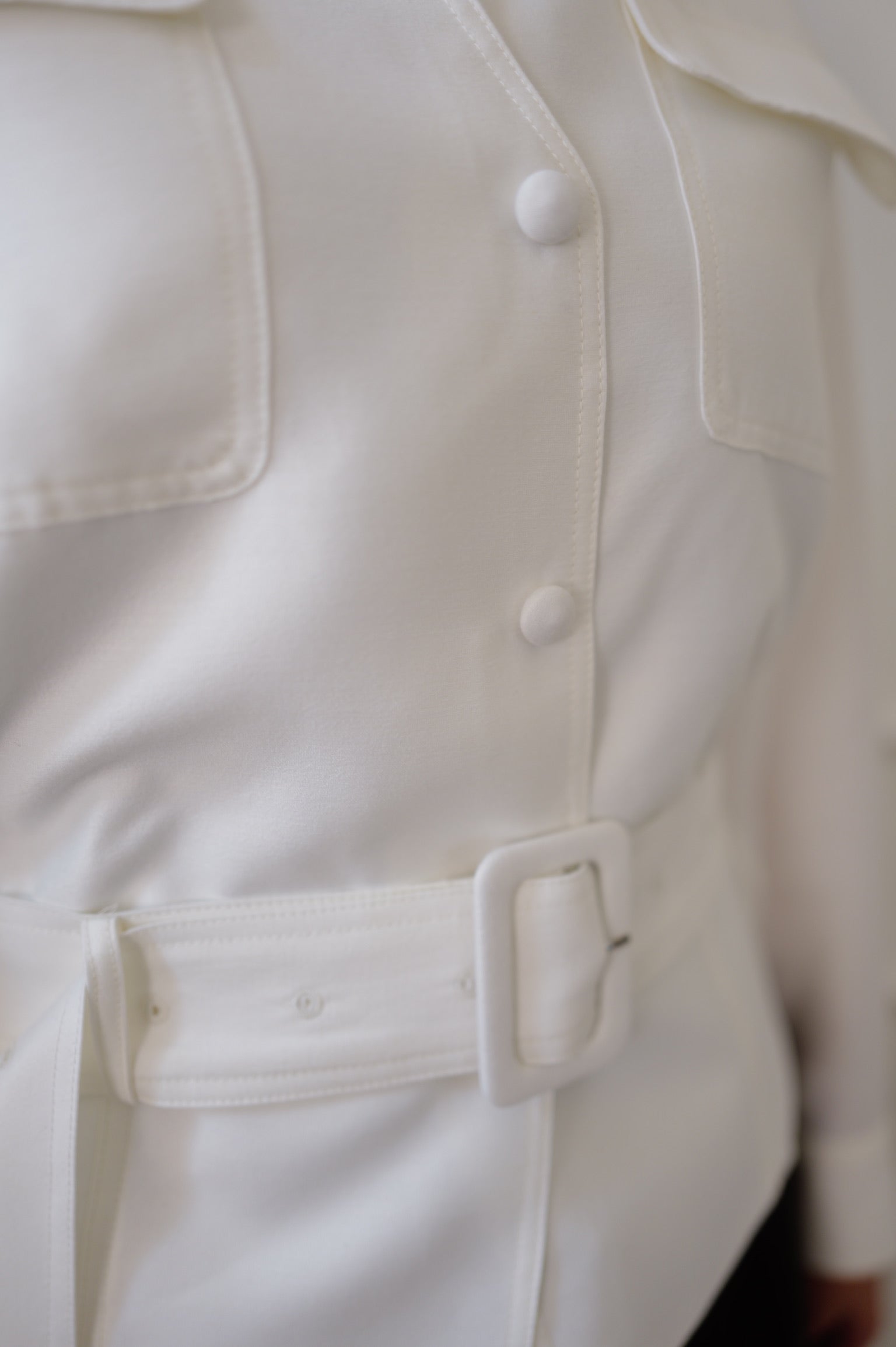 【LE ZANS PRIVÉ】 Belted Safari Utility Jacket Shirt [T0312]
