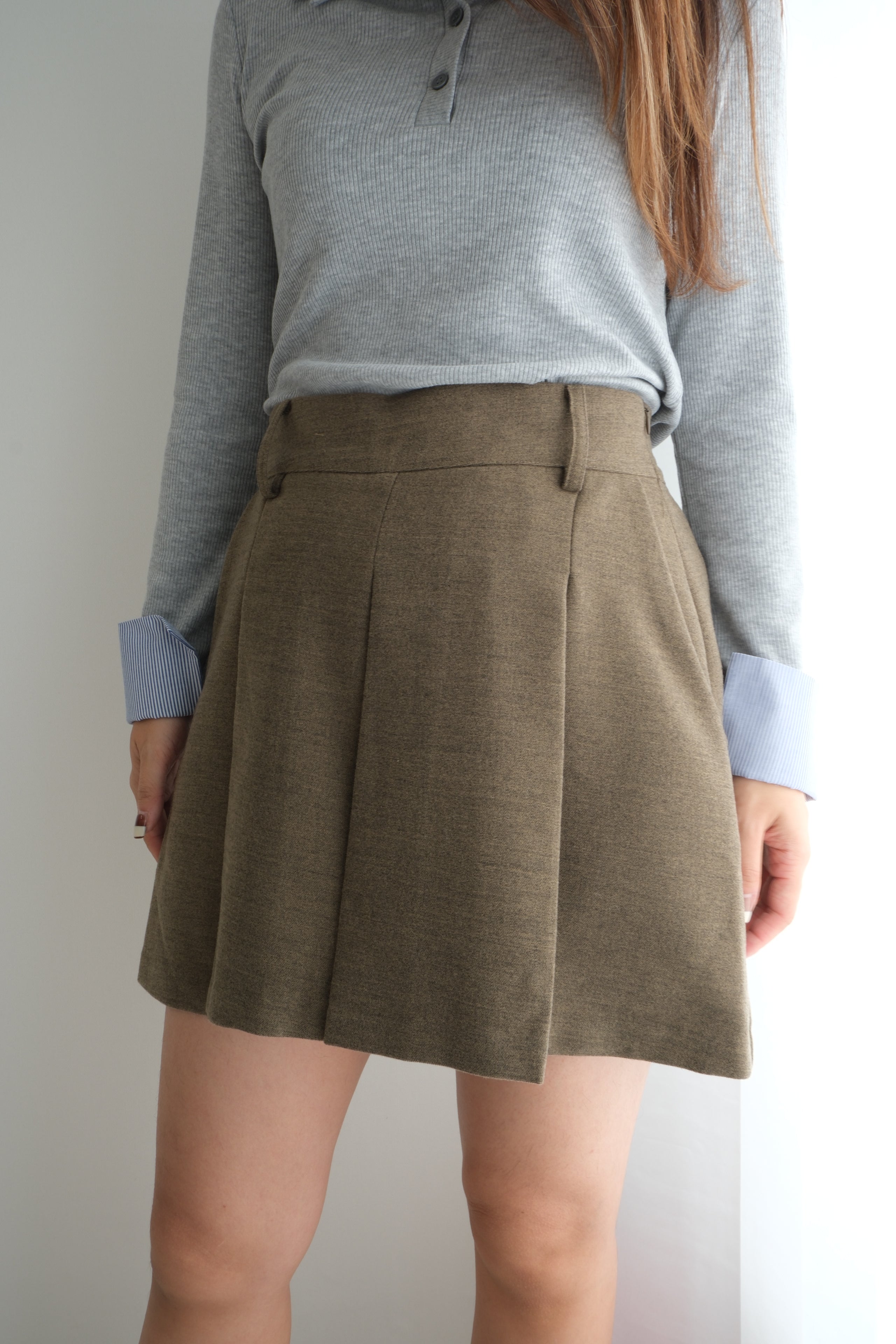 Soft Beige Comfort Skirt [SK0072]