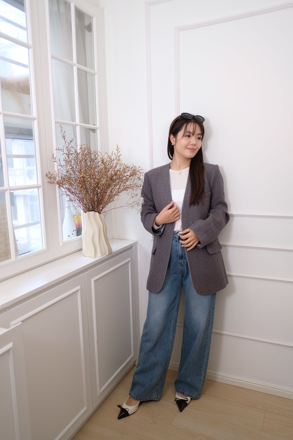 【LE ZANS BRAND COLLECTION】Chic Minimalist Blazer [J0133]