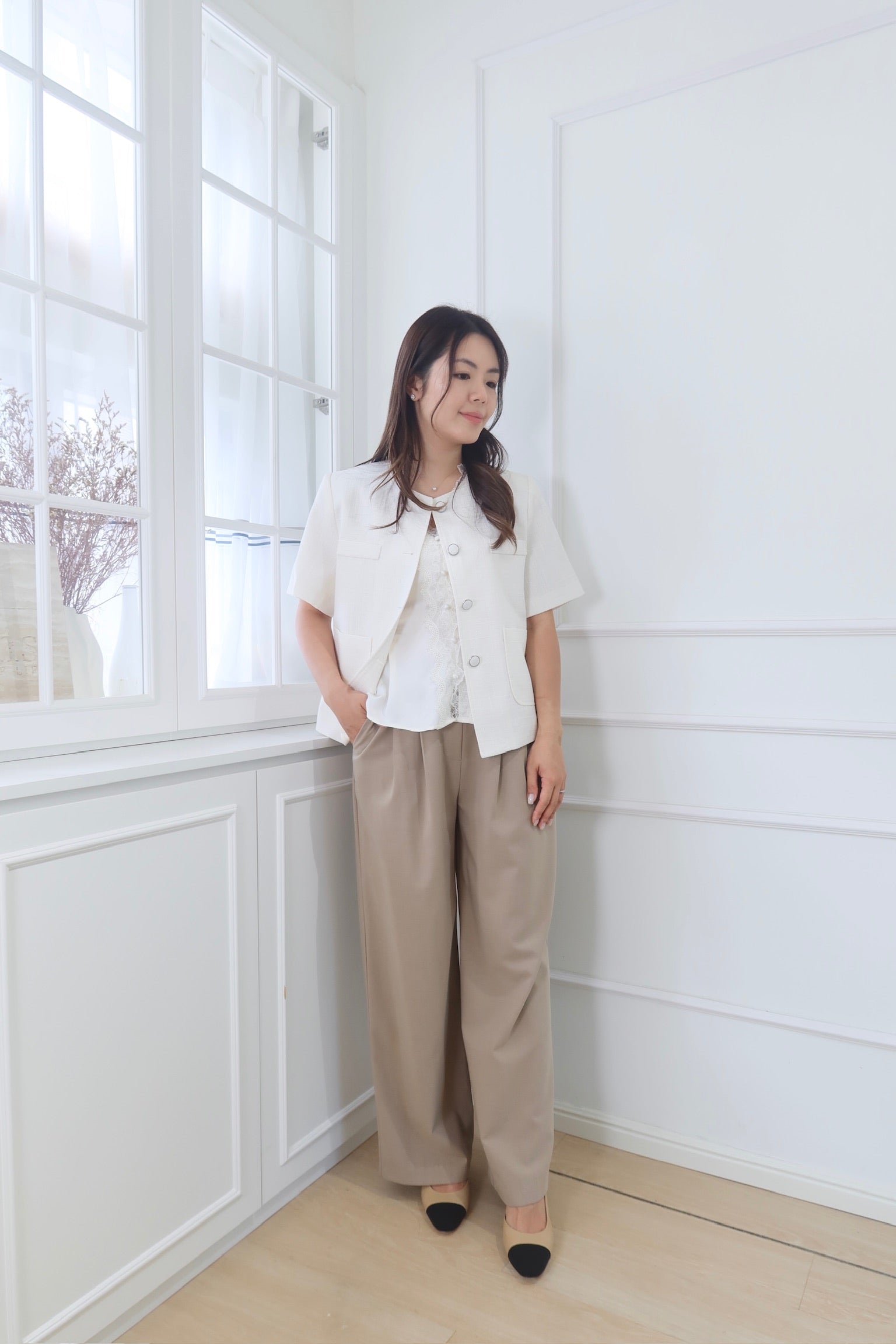 Summer Chic Tweed Blazer [J0097]