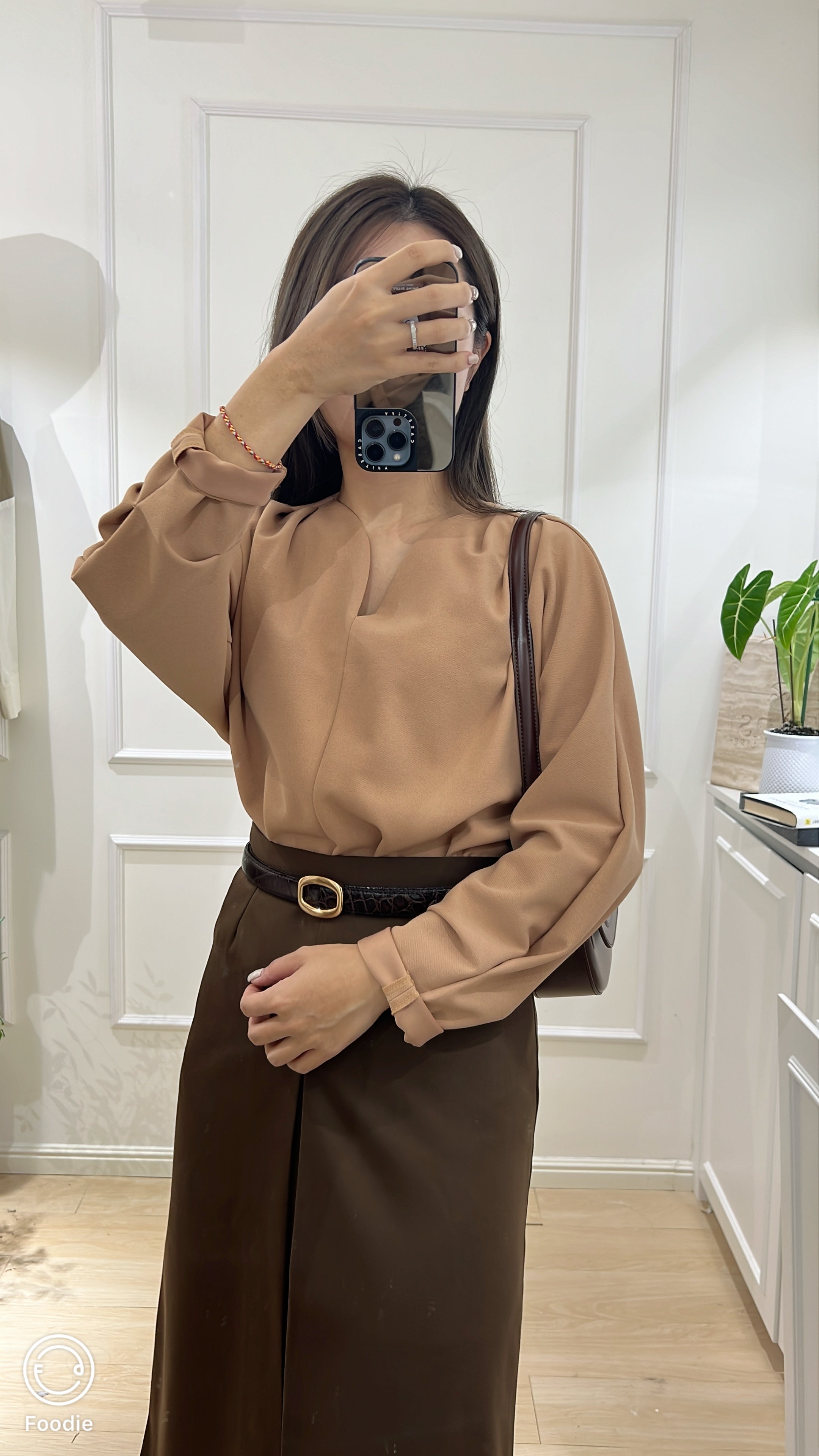 Effortless Vibe Solid Blouse [T0100]