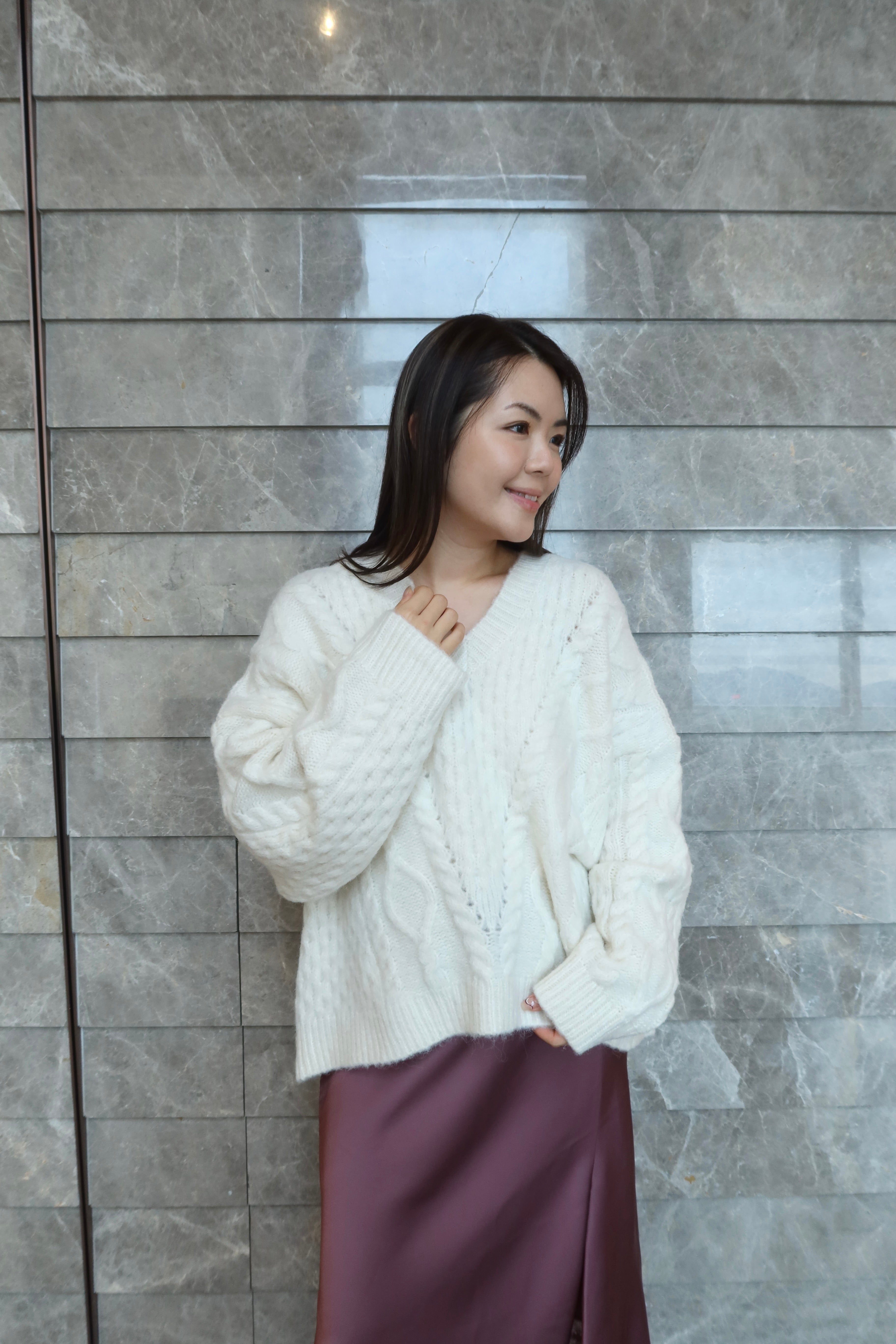 Cozy Oversized Twirl Sweater (60%wool)[T0165]