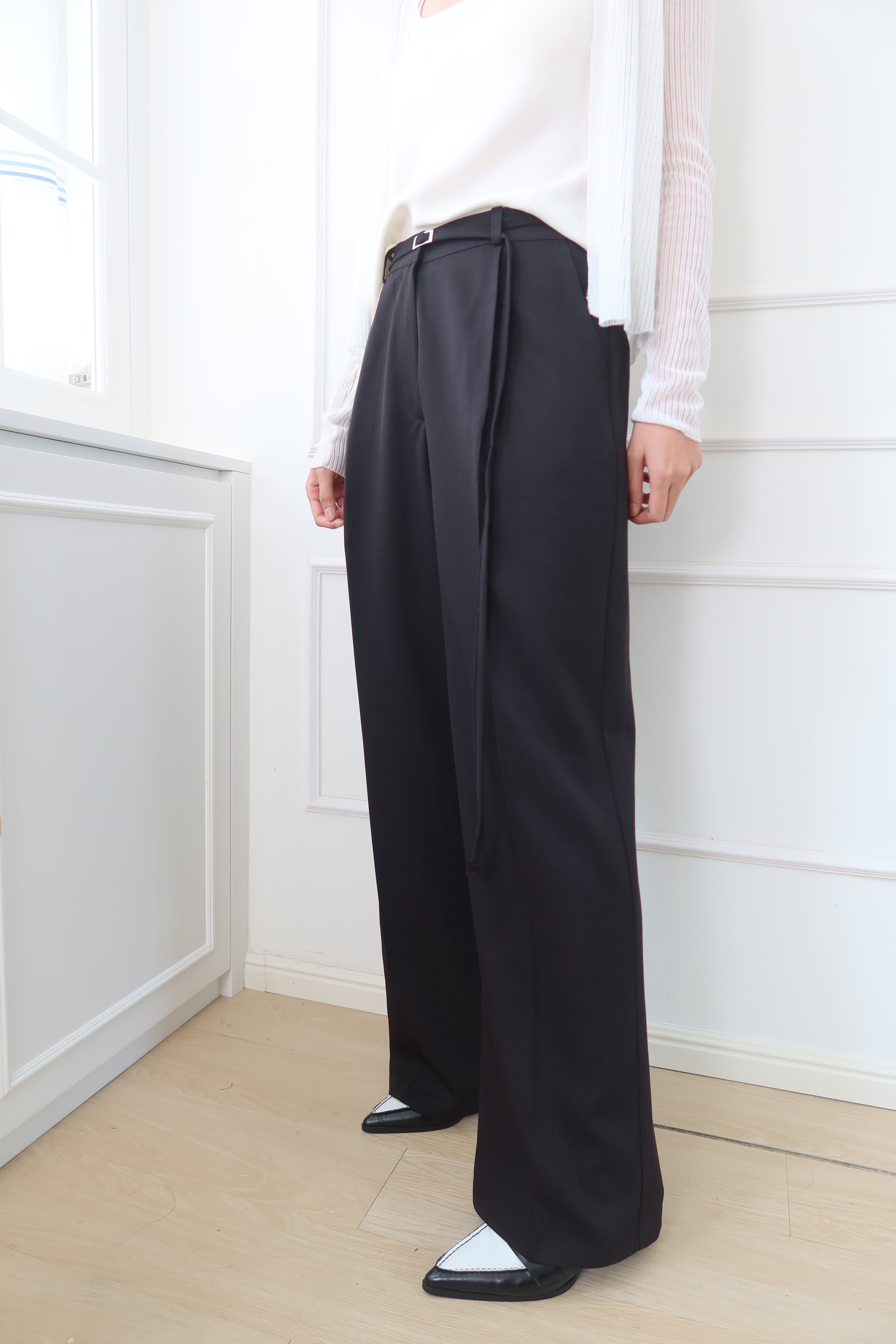 CrispLine Straight-Leg Suit Pants [PT0068]