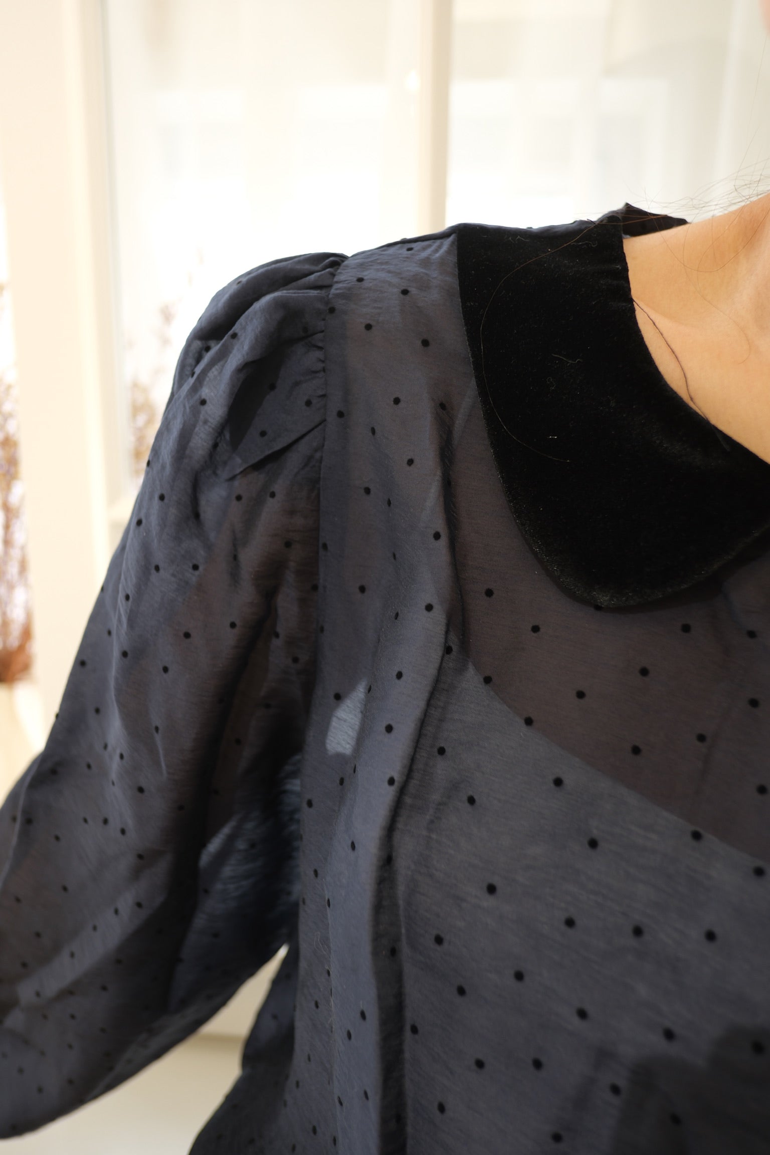 Polka Dot Charm Blouse [T0244]