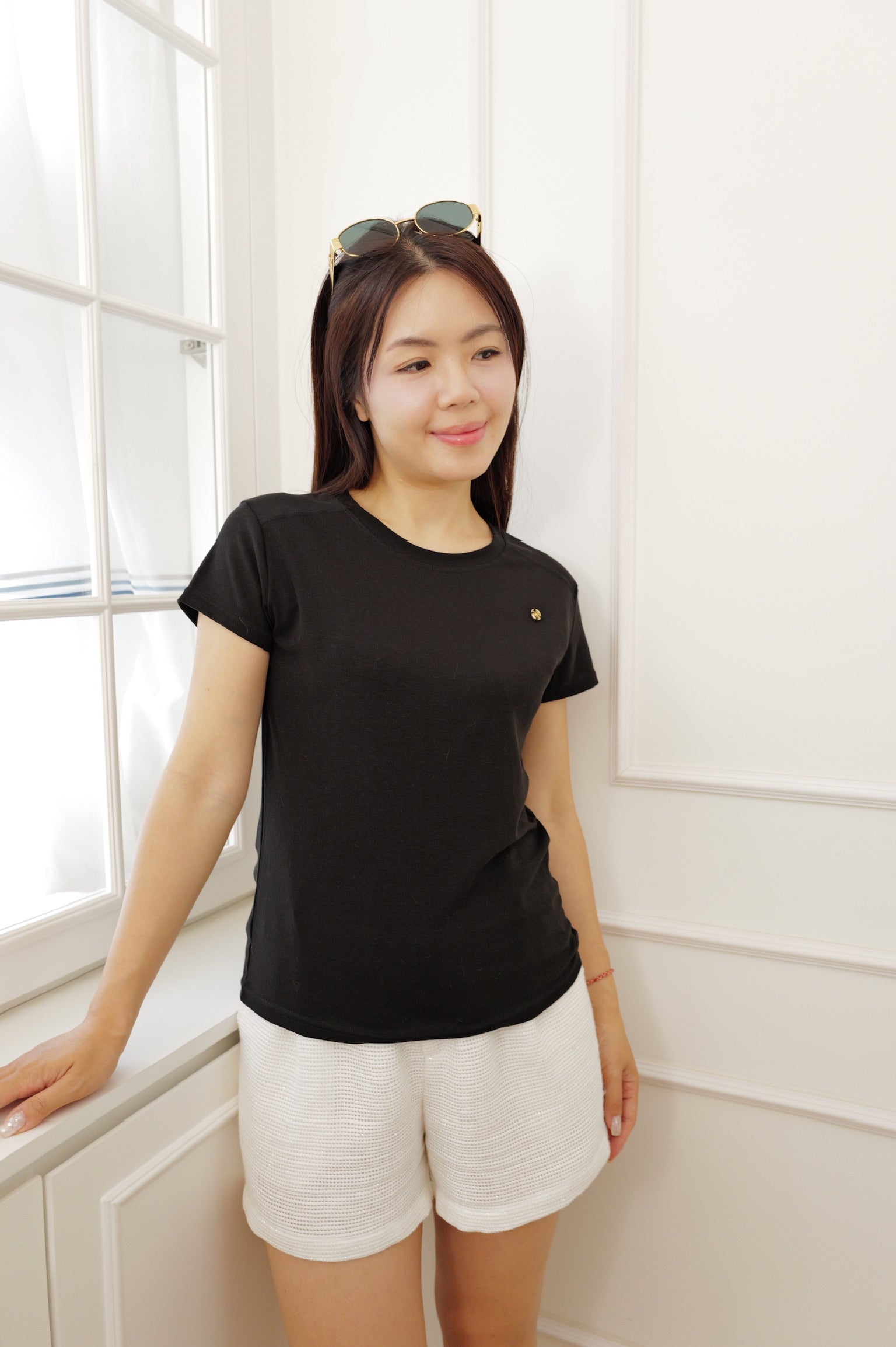 【LE ZANS BRAND COLLECTION】Minimalist solid color top [T0278]