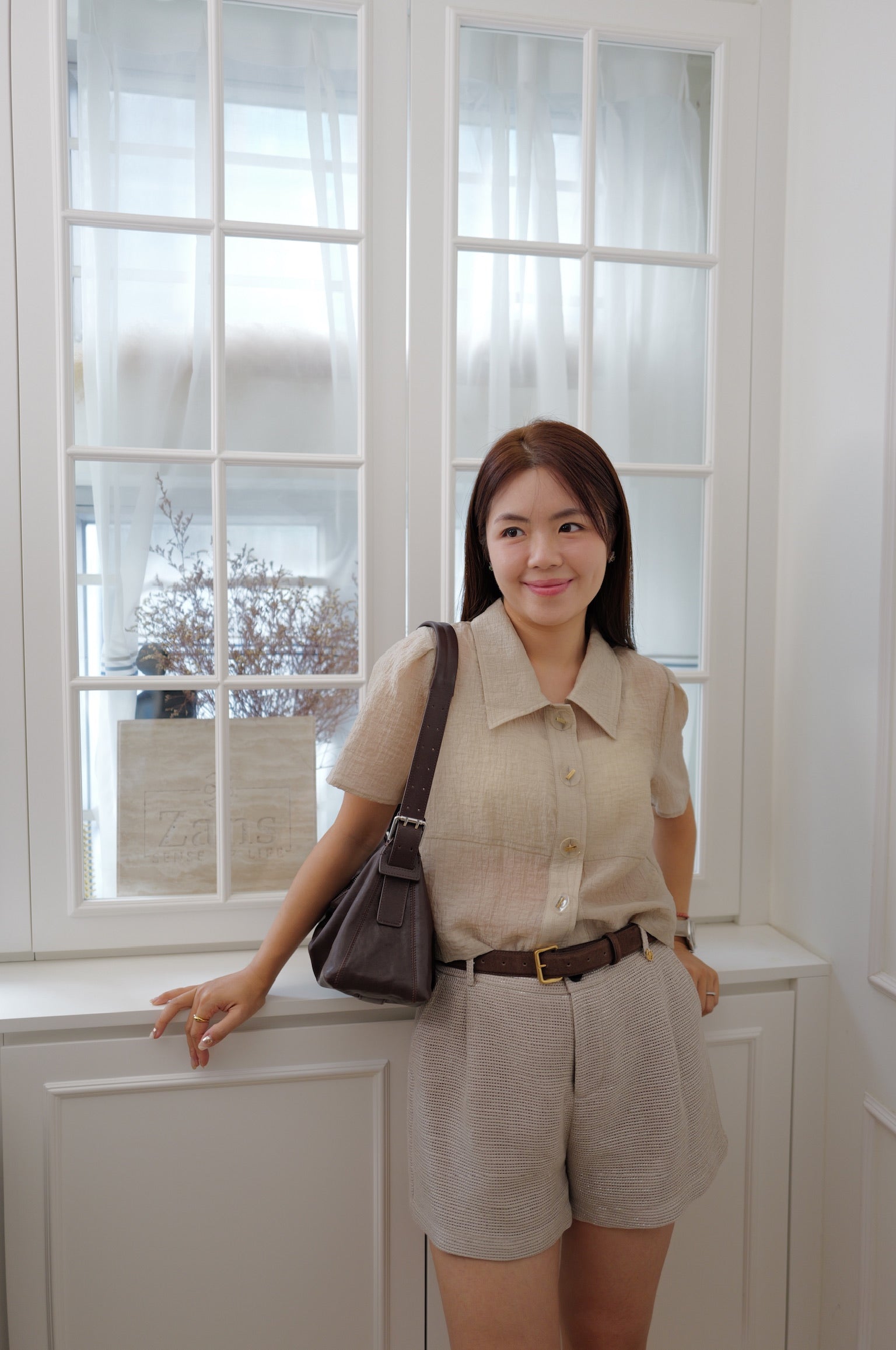 Haze Linen Sheer Shirt [T0280]