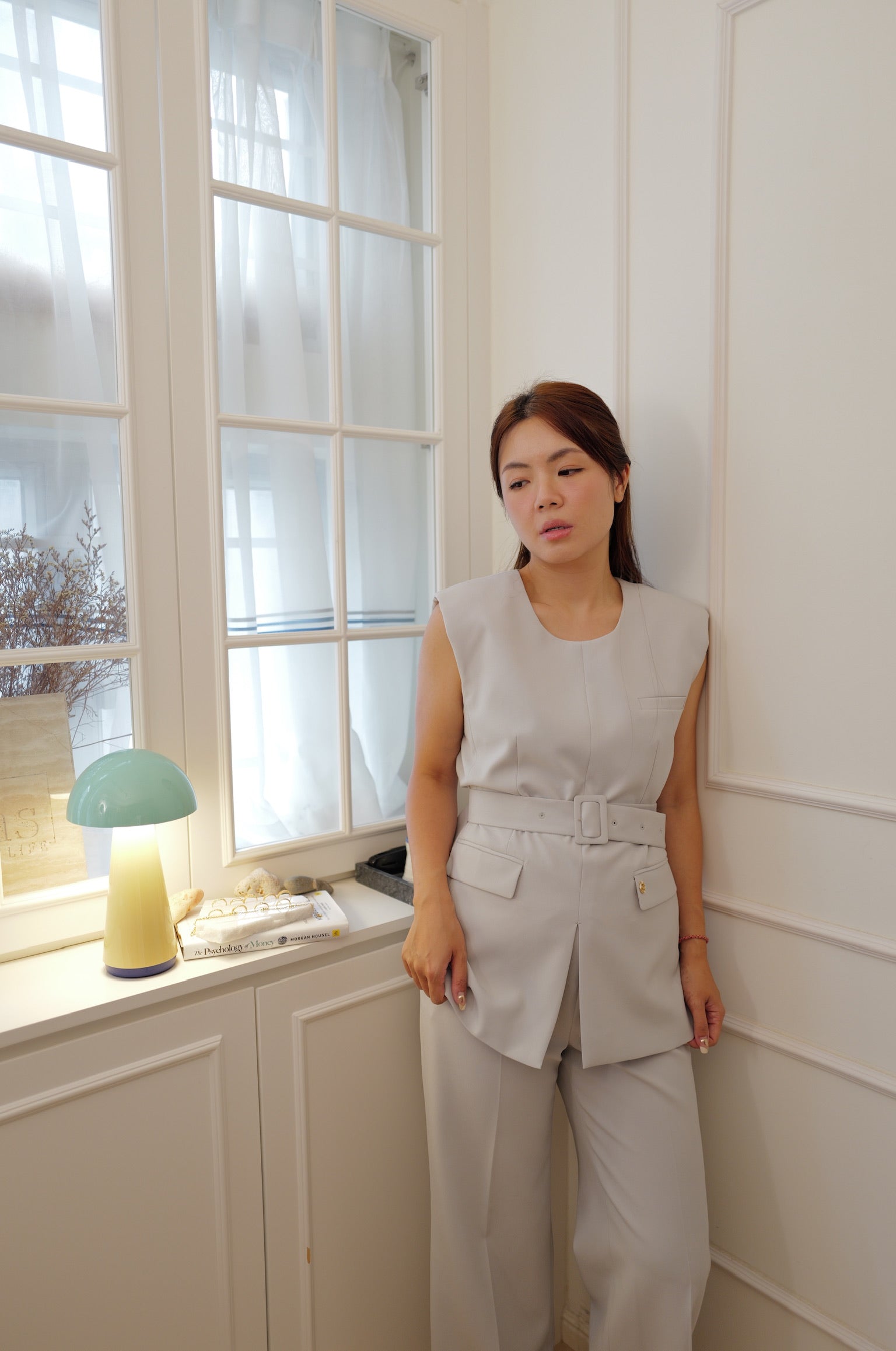 【LE ZANS BRAND COLLECTION】Urban Chic Cinched Waist TOP [T0286]