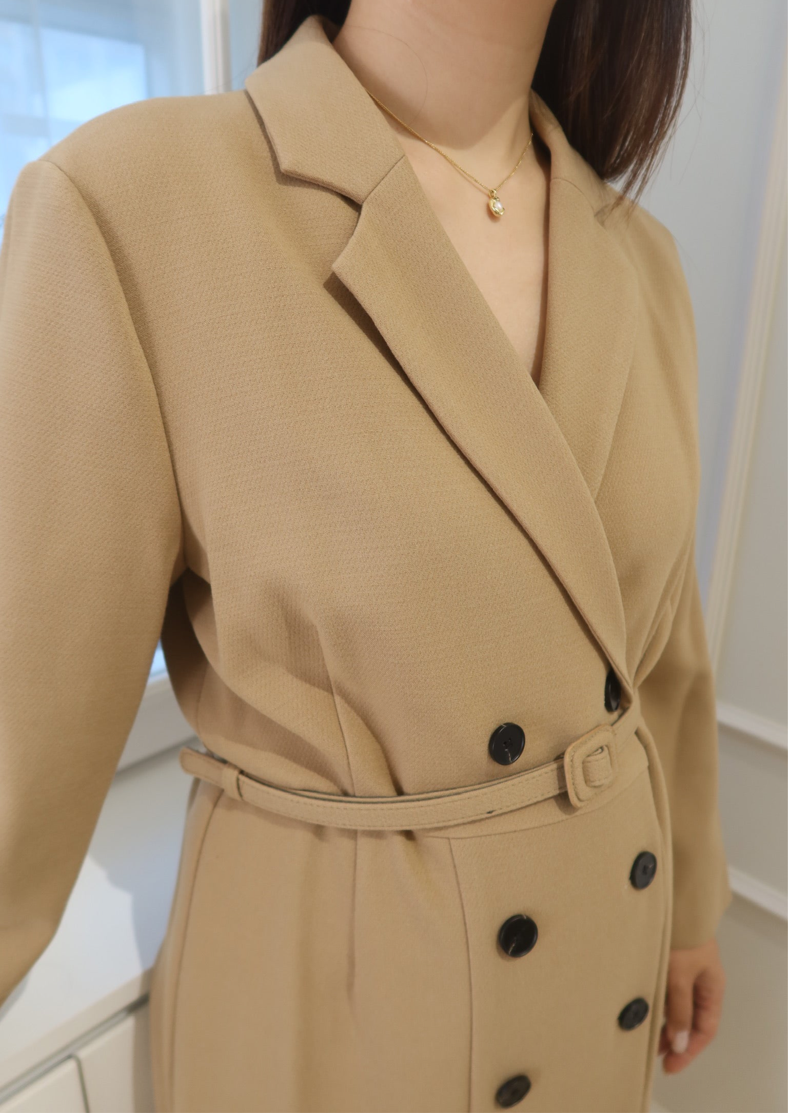 【LE ZANS BRAND COLLECTION】Mermaid's Embrace Trench Dress [OPS0167]