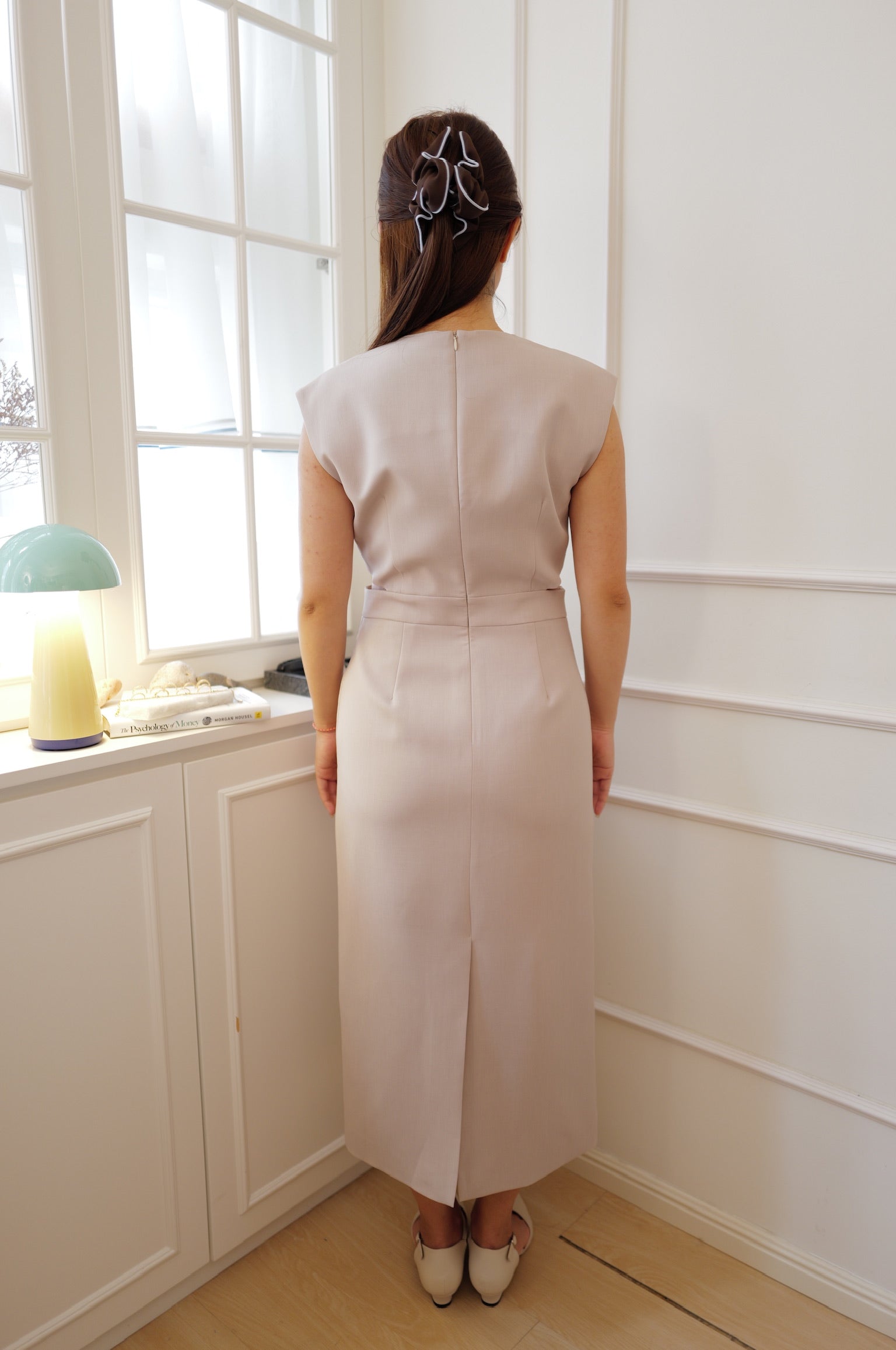 【LE ZANS BRAND COLLECTION】Modern Architectural Cut-Out Dress [OPS0184]