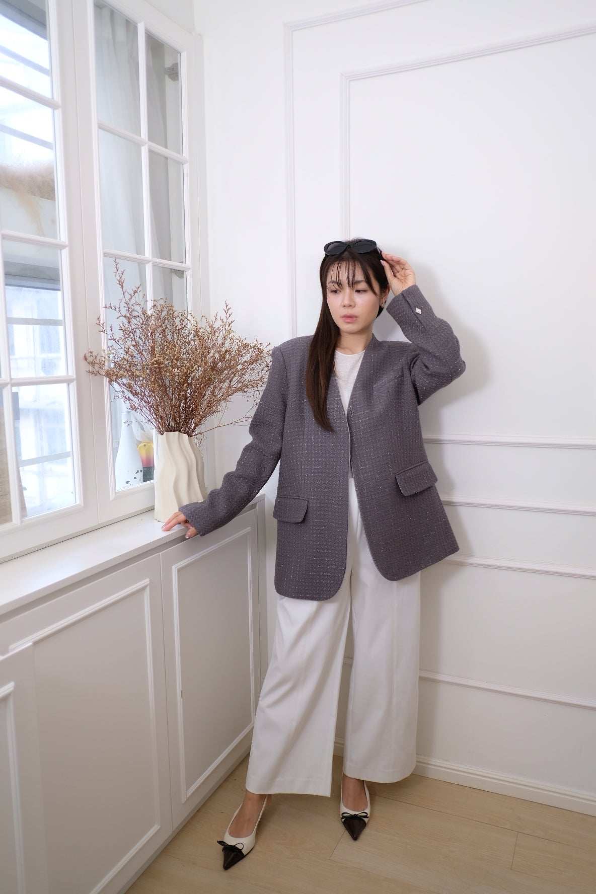 【LE ZANS BRAND COLLECTION】Chic Minimalist Blazer [J0133]