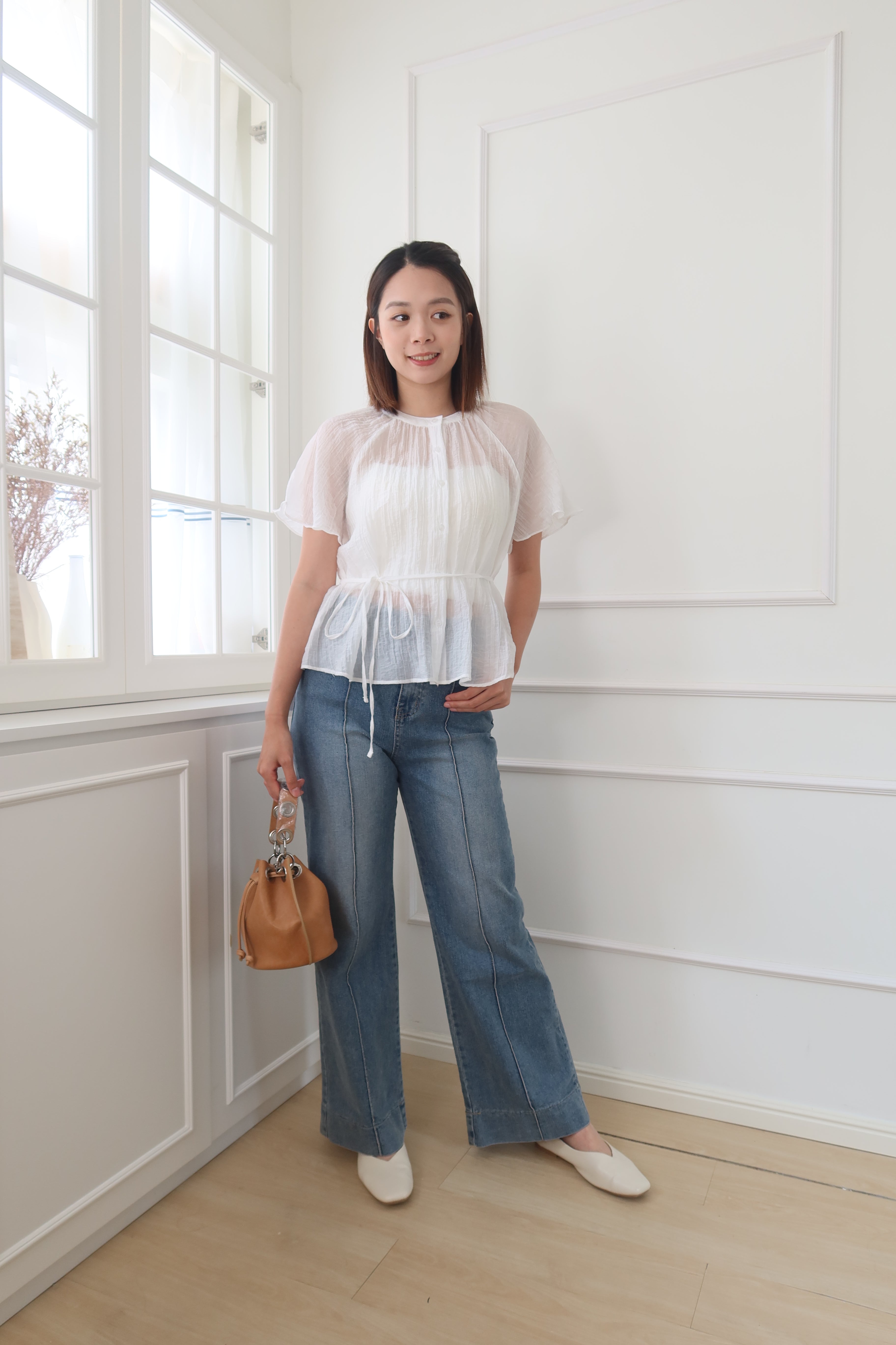 Wash & Wear Straight Jeans [PT0069]