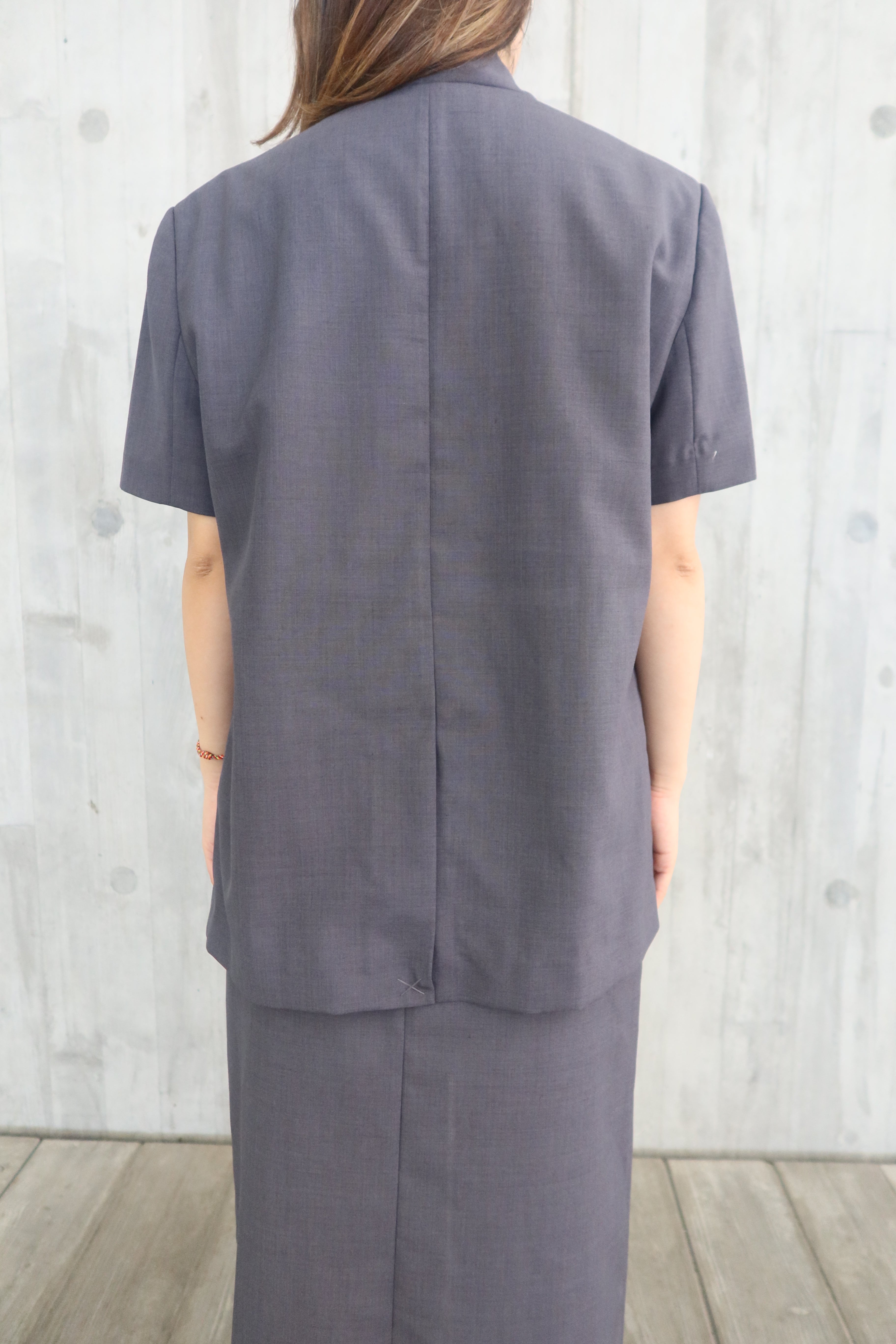 【LE ZANS BRAND COLLECTION】LuxeSilk Wrinkle-Free Short Blazer (意大利🇮🇹布料 真絲+羊毛料) [J0100]