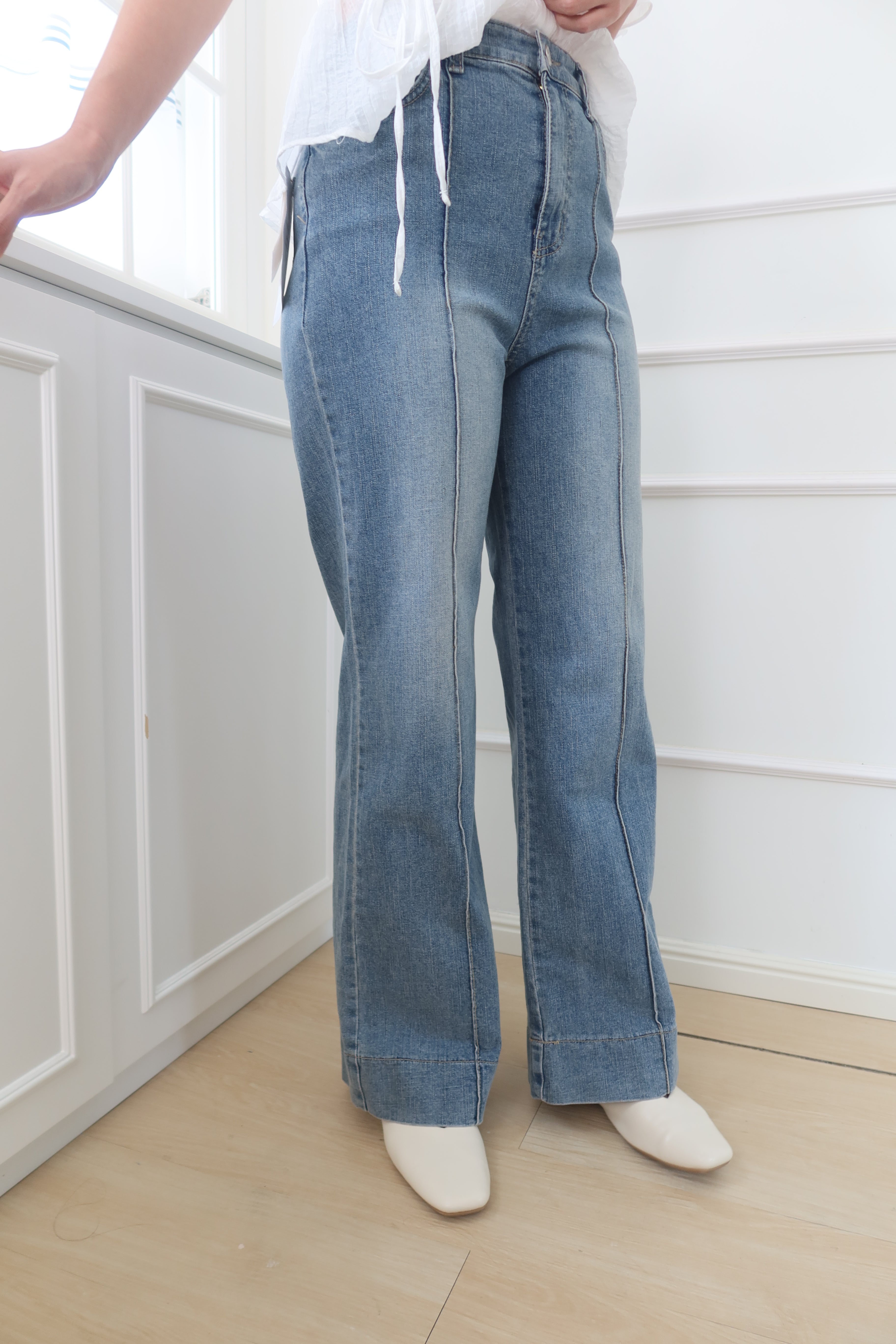 Wash & Wear Straight Jeans [PT0069]