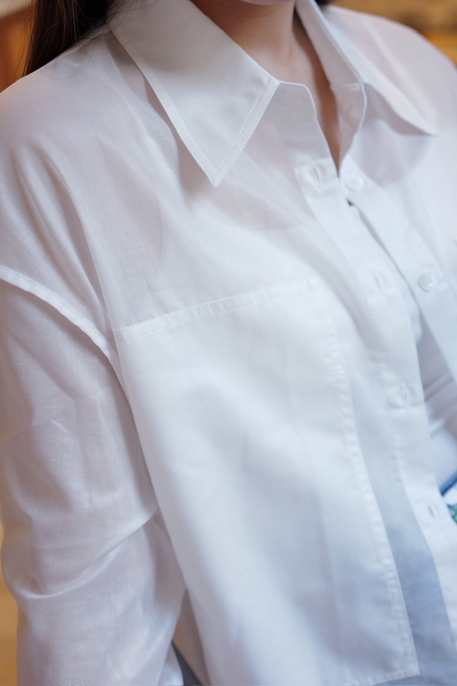 【LE ZANS BRAND COLLECTION】French Sheer Lightweight Oversized Shirt Outerwear [J0143]