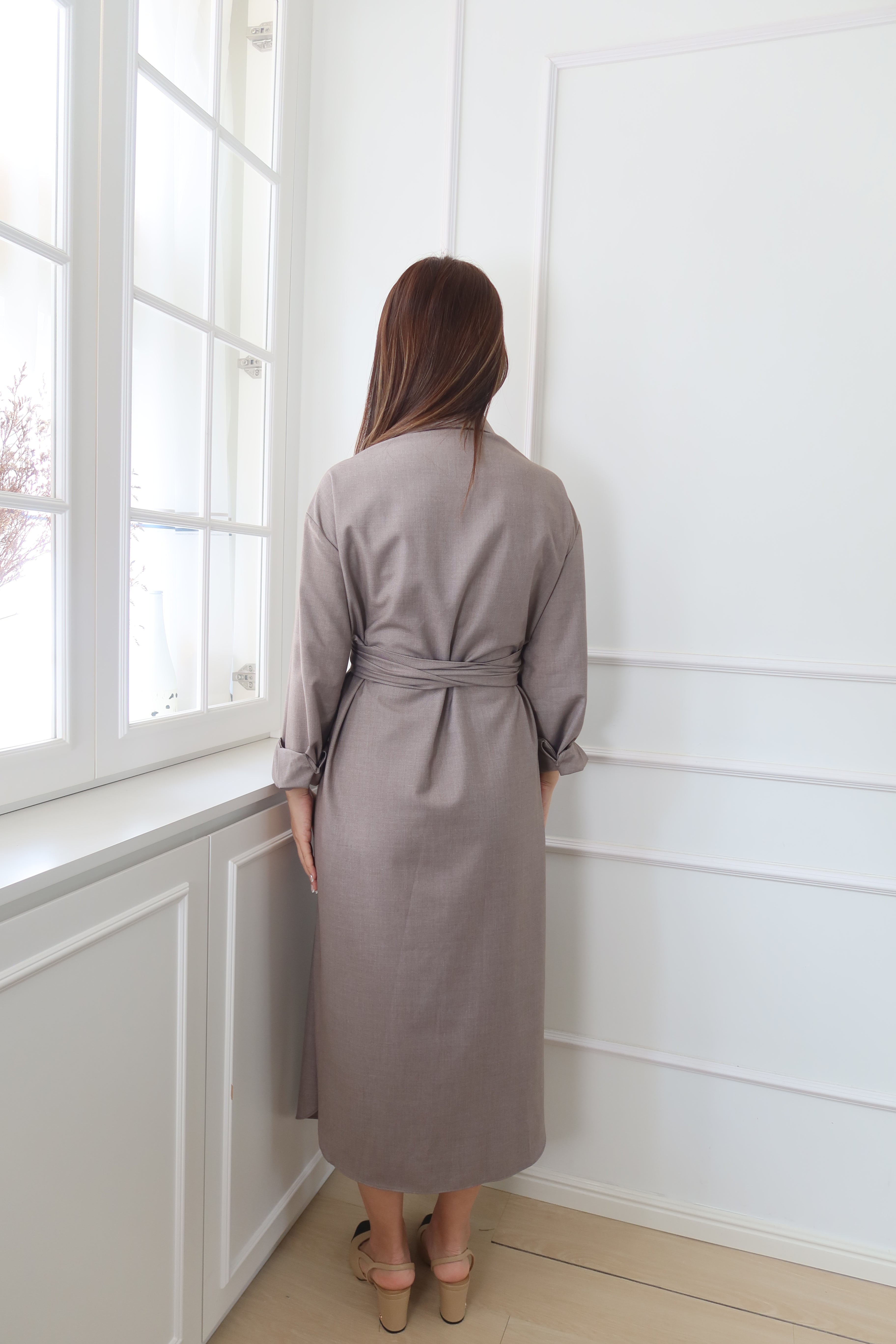 Cross-Design Chic Maxi Dress [OPS0169]