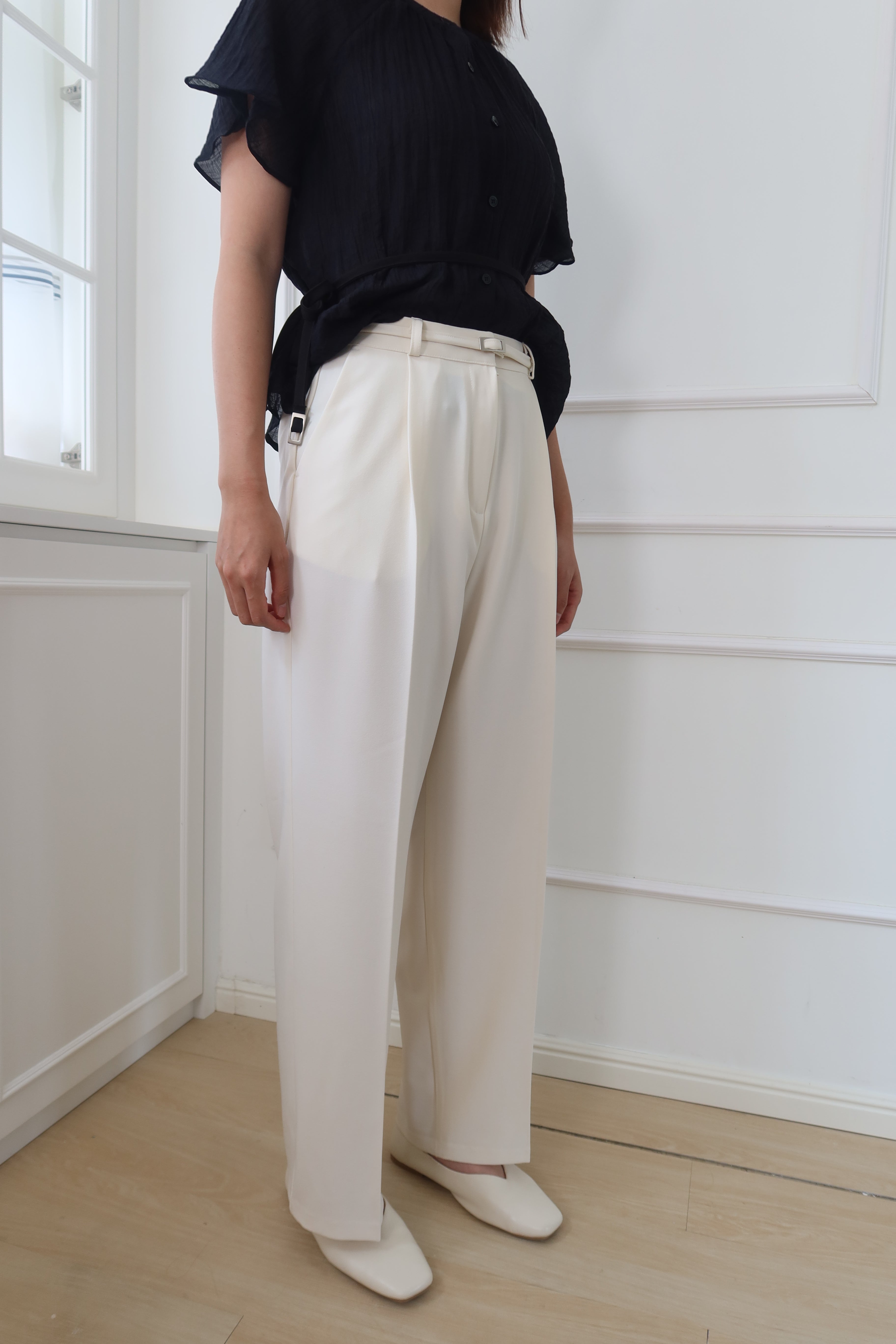CrispLine Straight-Leg Suit Pants [PT0068]