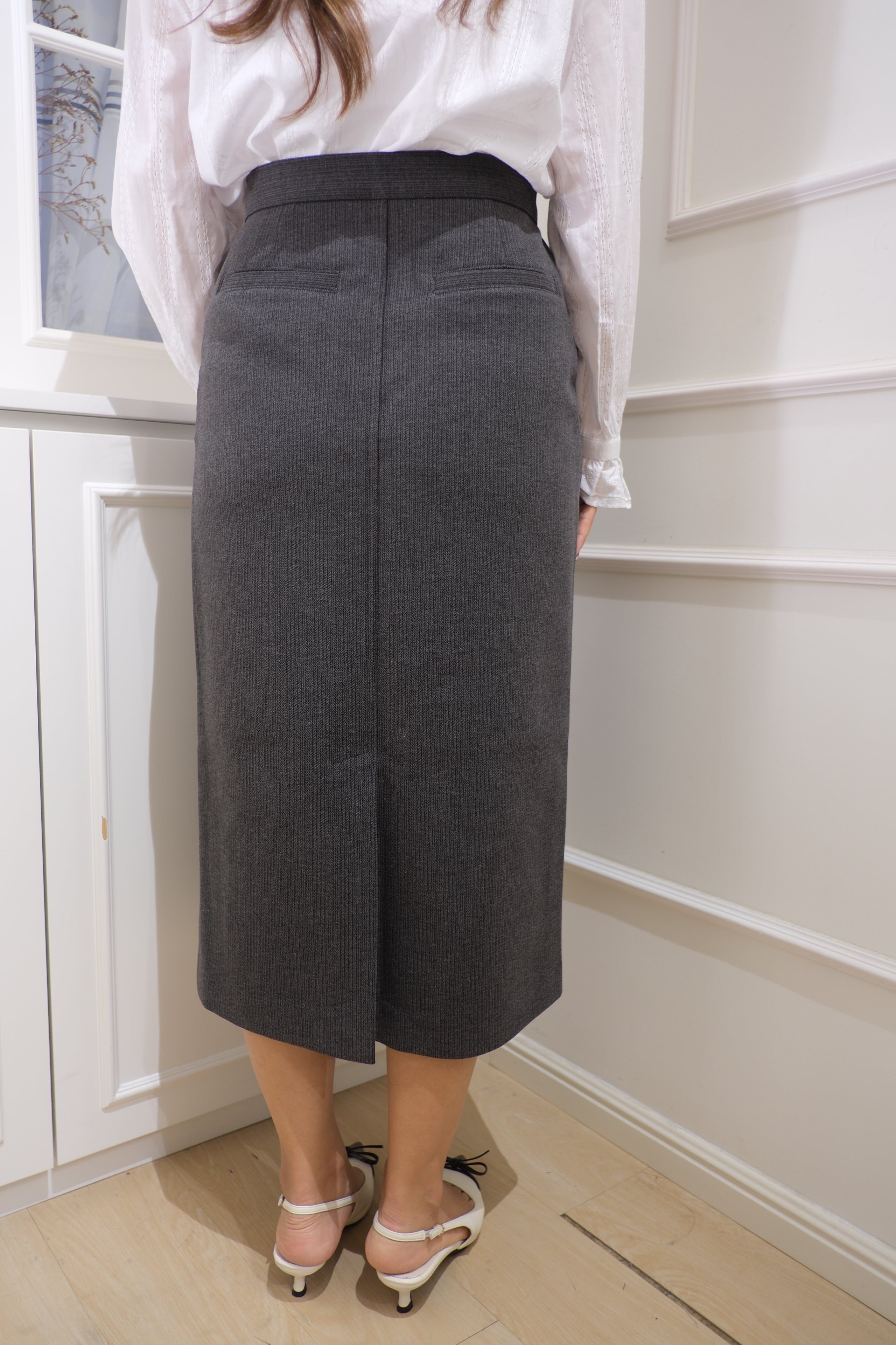 Luxe Pocketed Maxi Skirt with Button Detail [SK0048]