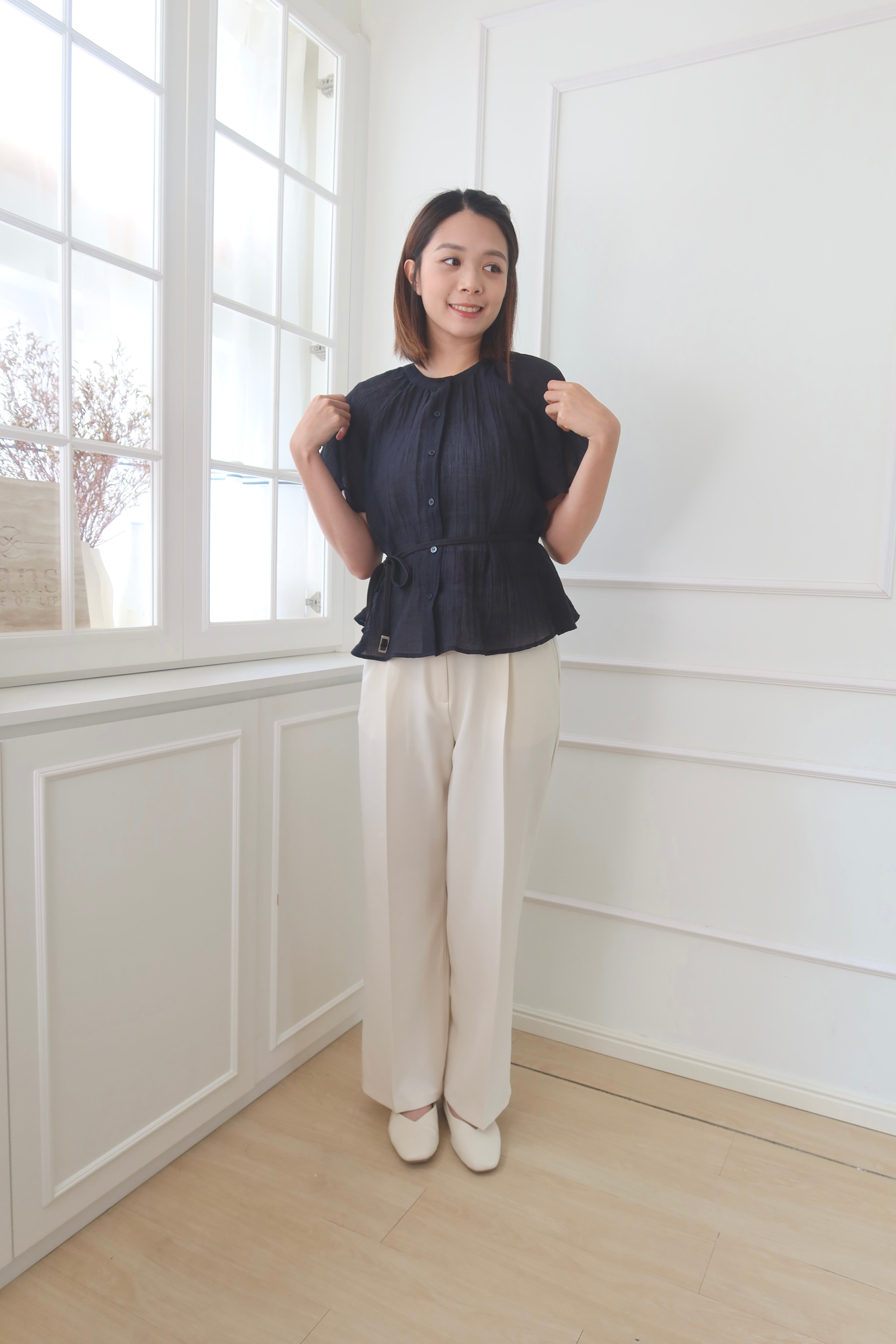 CrispLine Straight-Leg Suit Pants [PT0068]