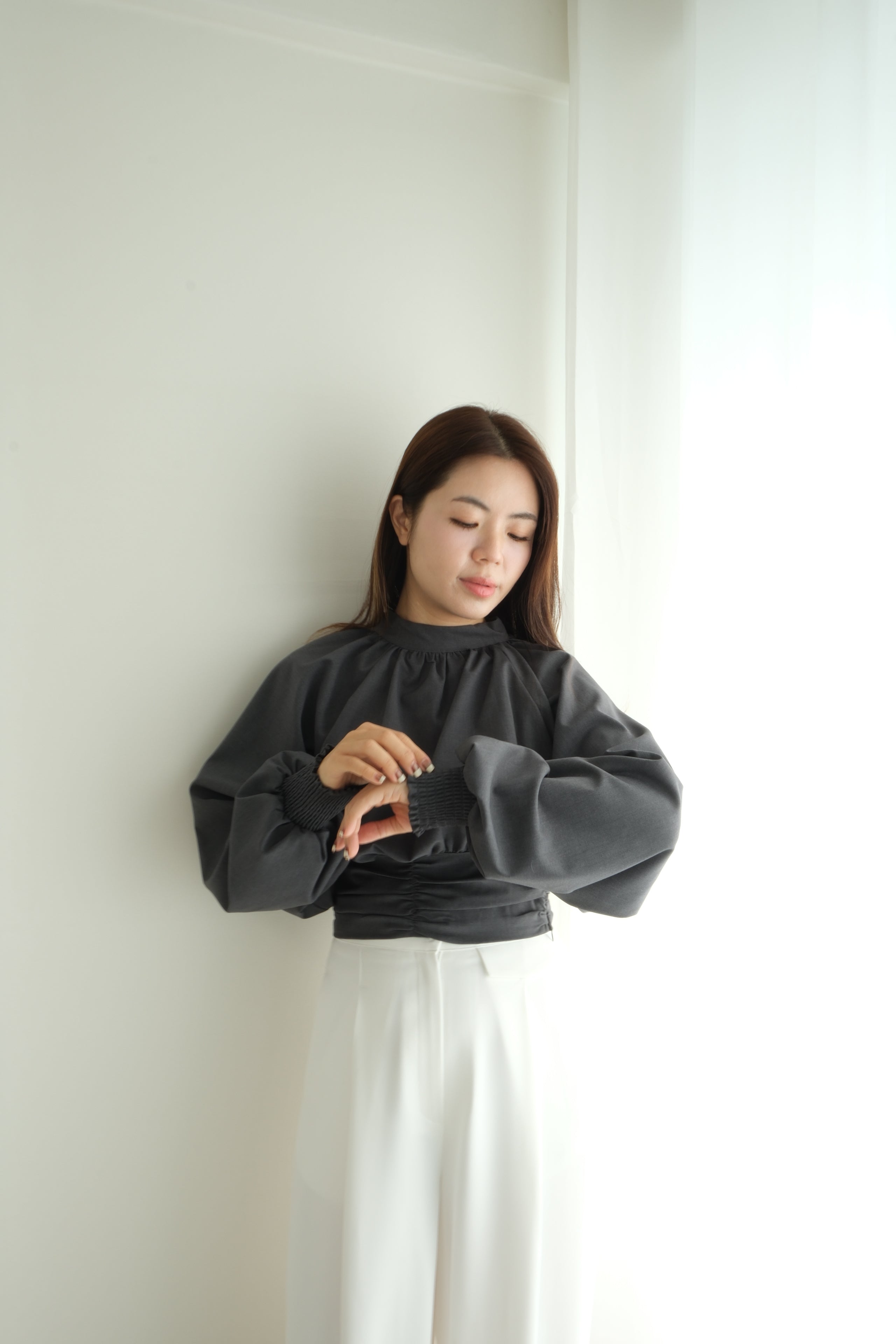 Refined Pleat Detail Dress Shirt [T0239]