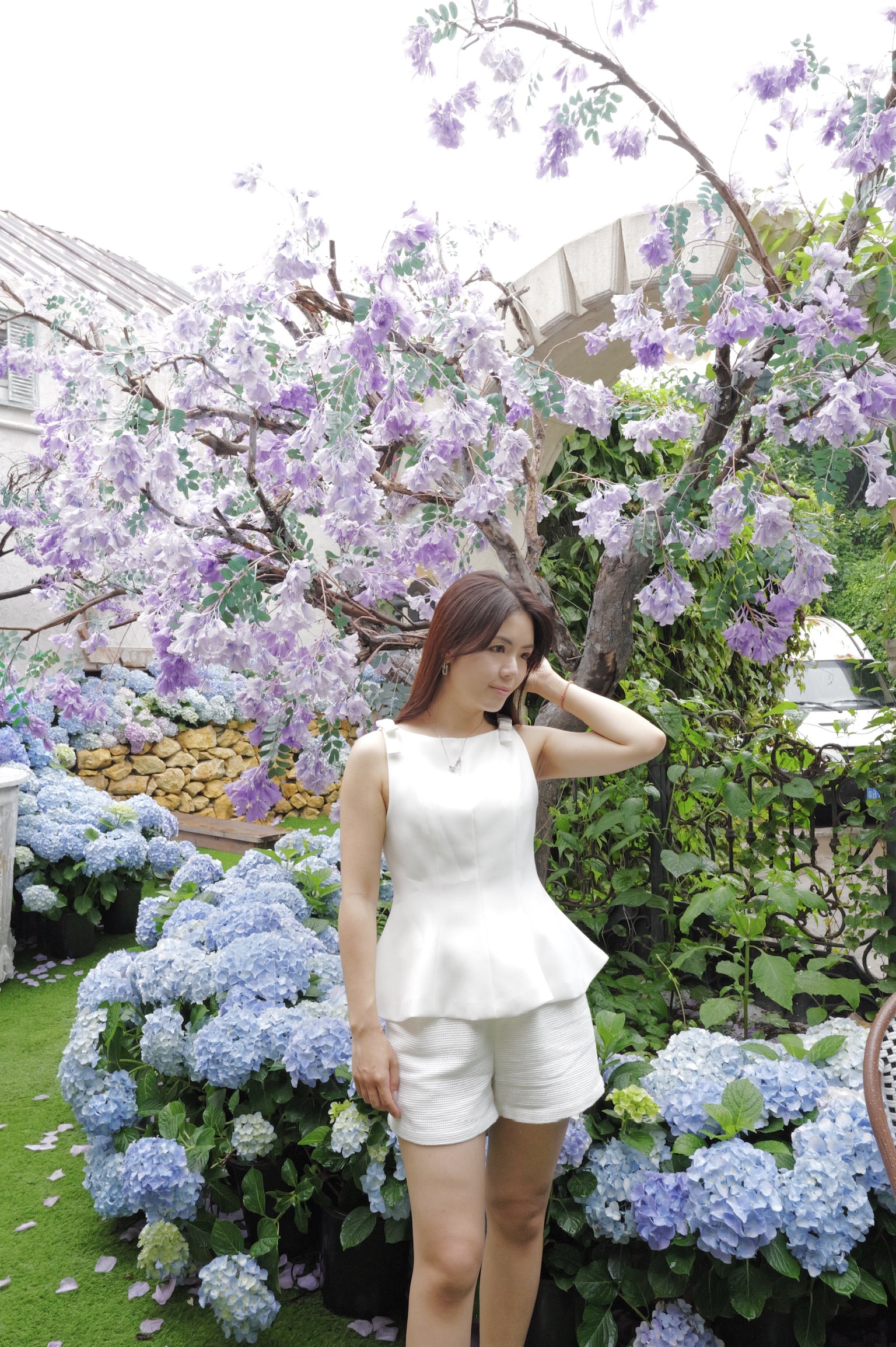 【LE ZANS BRAND COLLECTION】Elegant French Style Bowknot Sleeveless Vest [T0273]