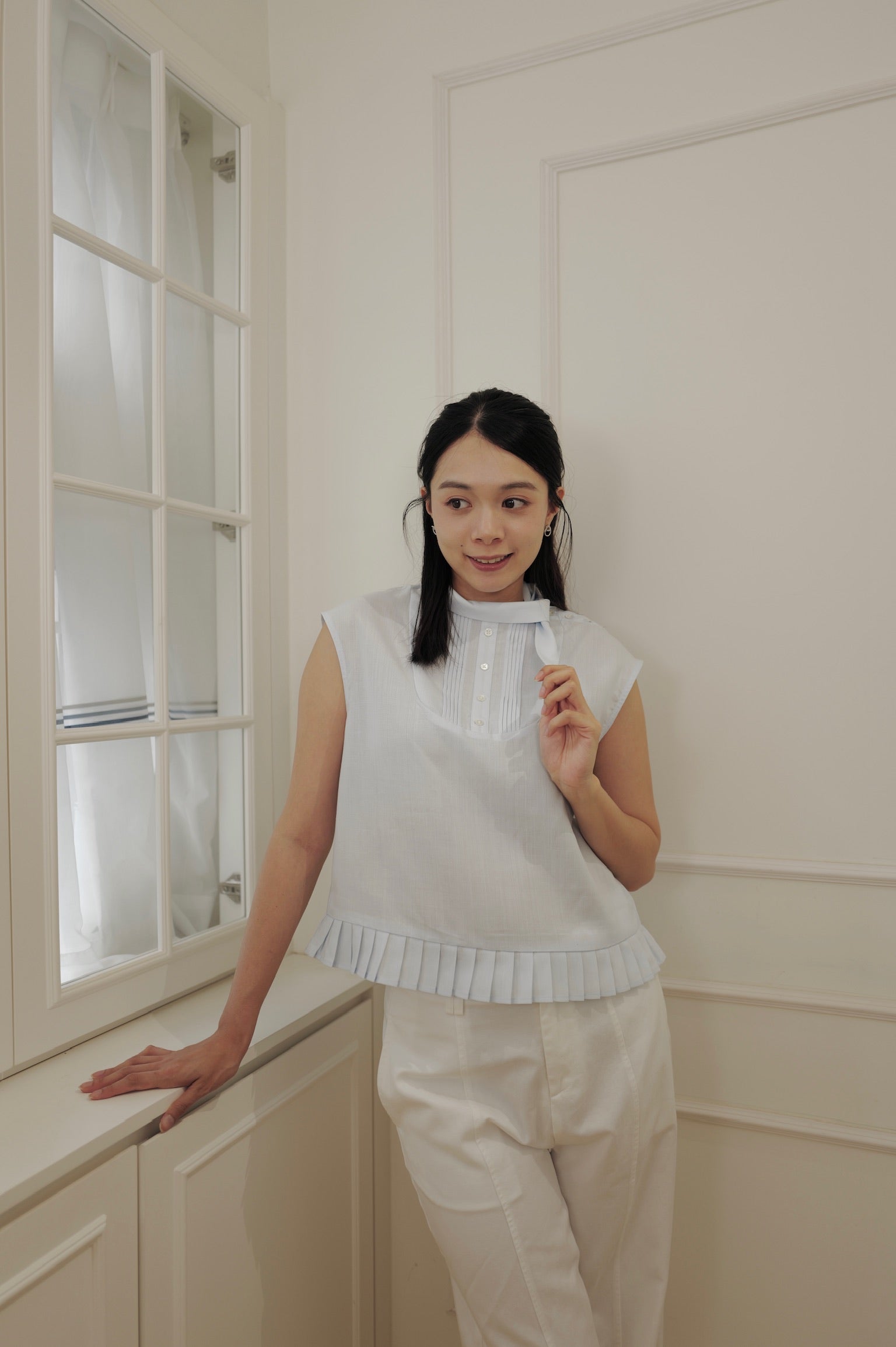 【LE ZANS BRAND COLLECTION】Soft Draped Vest [T0269]