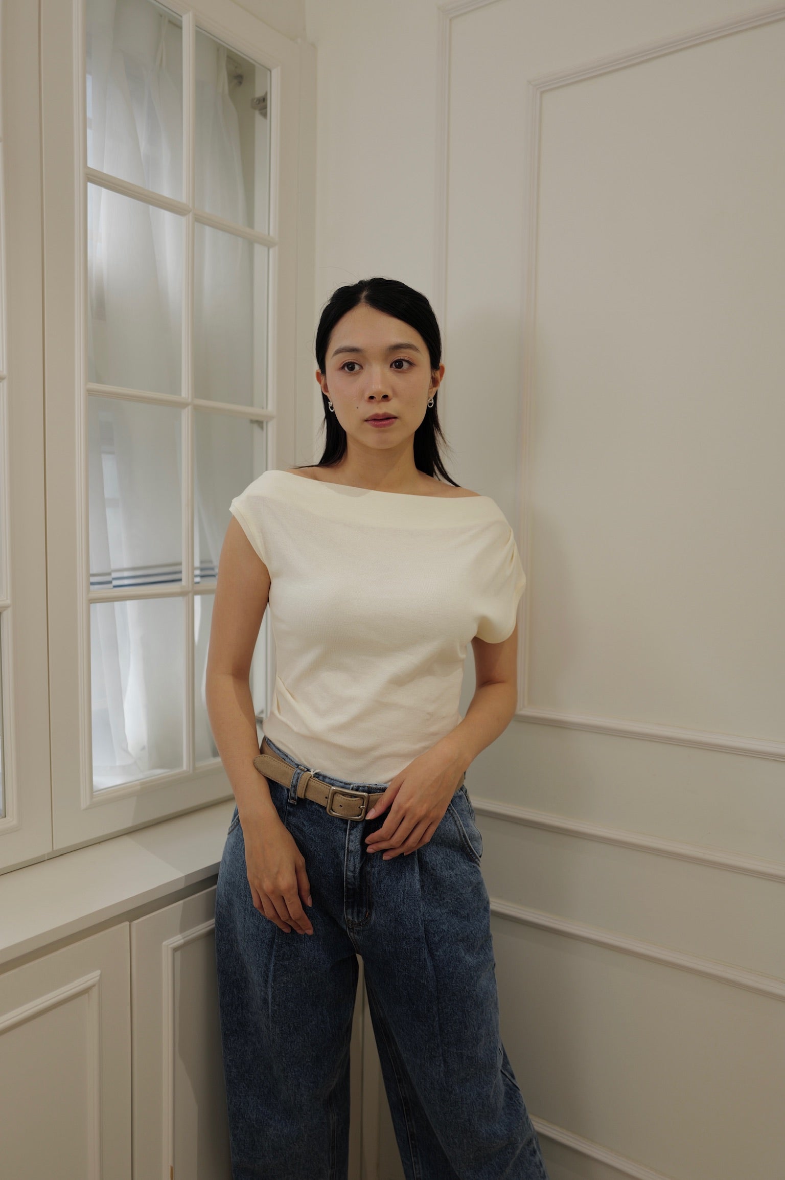 【LE ZANS BRAND COLLECTION】100% Cotton Fit Top [T0272]