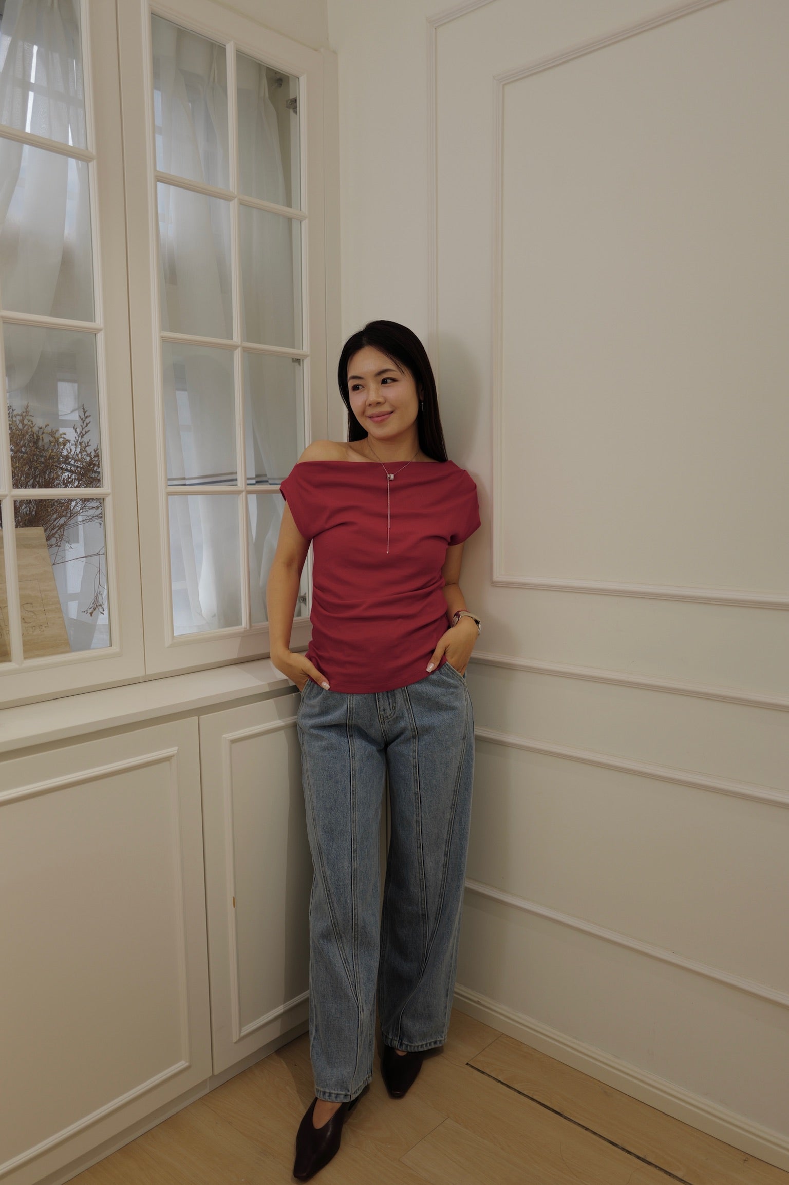 【LE ZANS BRAND COLLECTION】100% Cotton Fit Top [T0272]