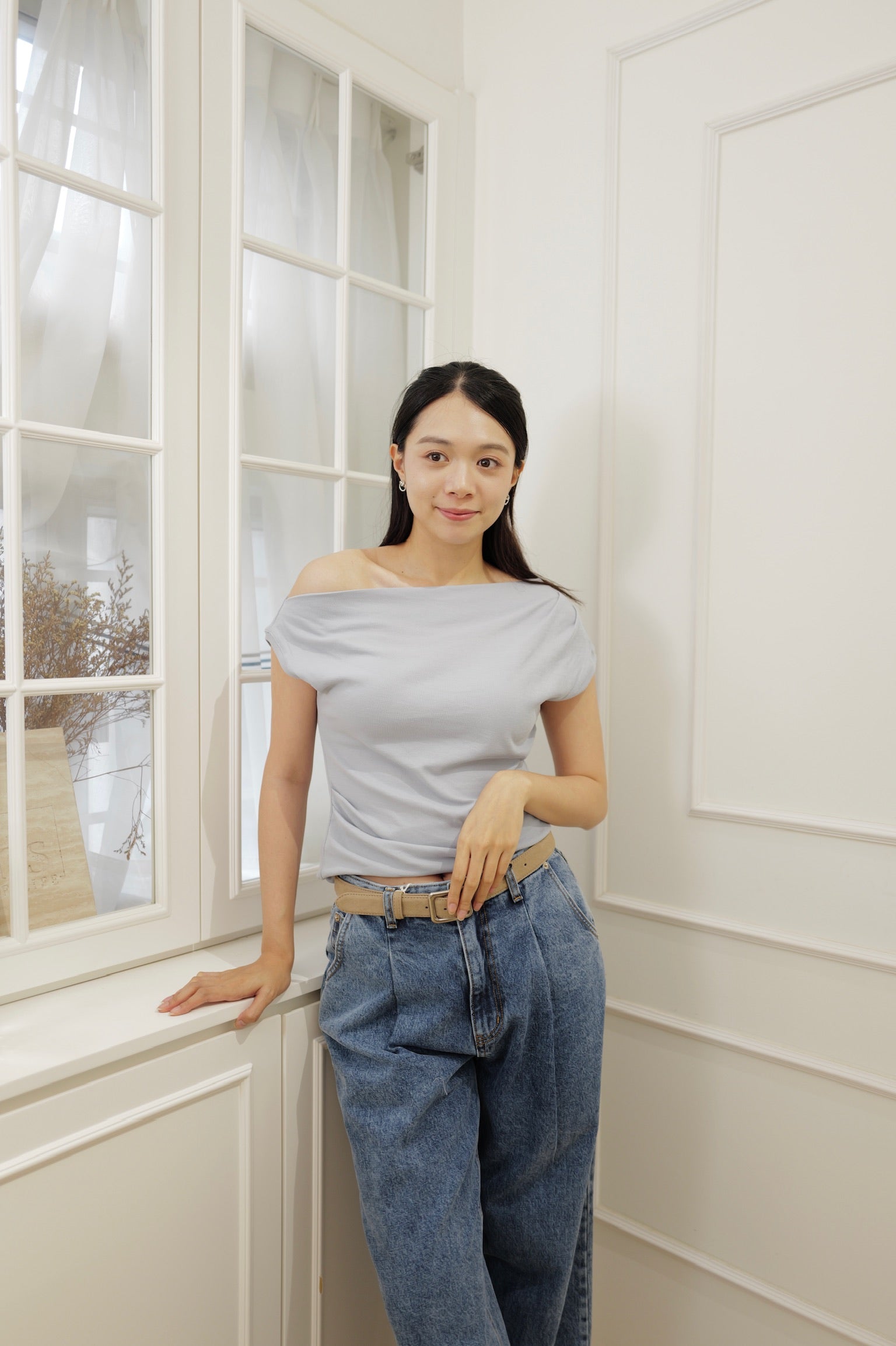 【LE ZANS BRAND COLLECTION】100% Cotton Fit Top [T0272]