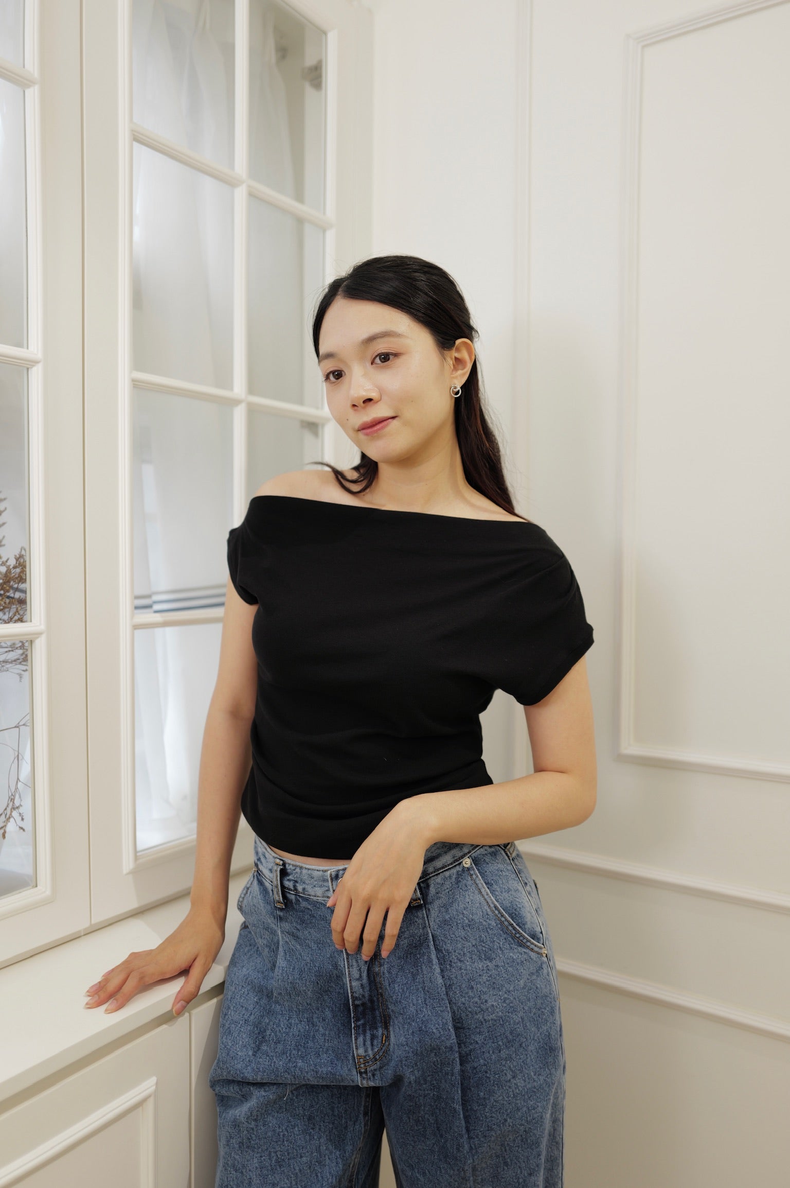 【LE ZANS BRAND COLLECTION】100% Cotton Fit Top [T0272]