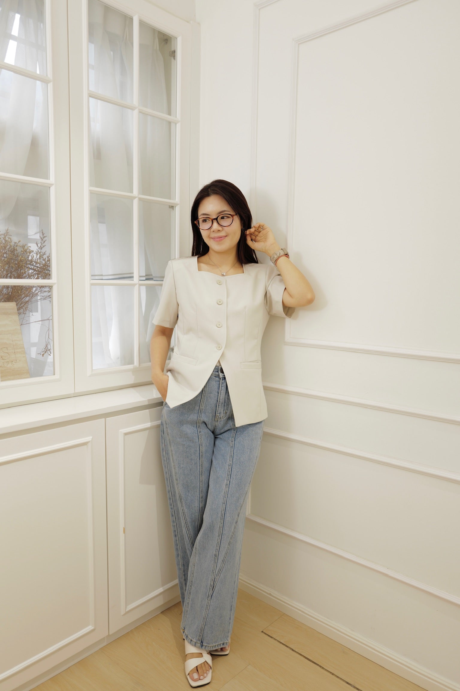 Tailored Short Blazer [J0137]