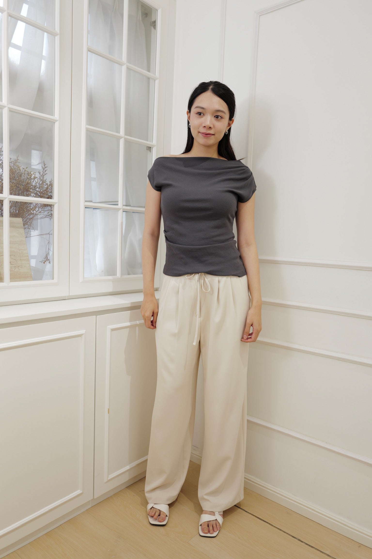 【LE ZANS BRAND COLLECTION】100% Cotton Fit Top [T0272]