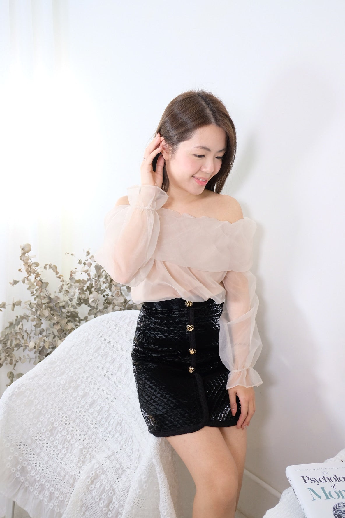 高質Shiny暗格短裙 [SK0015]