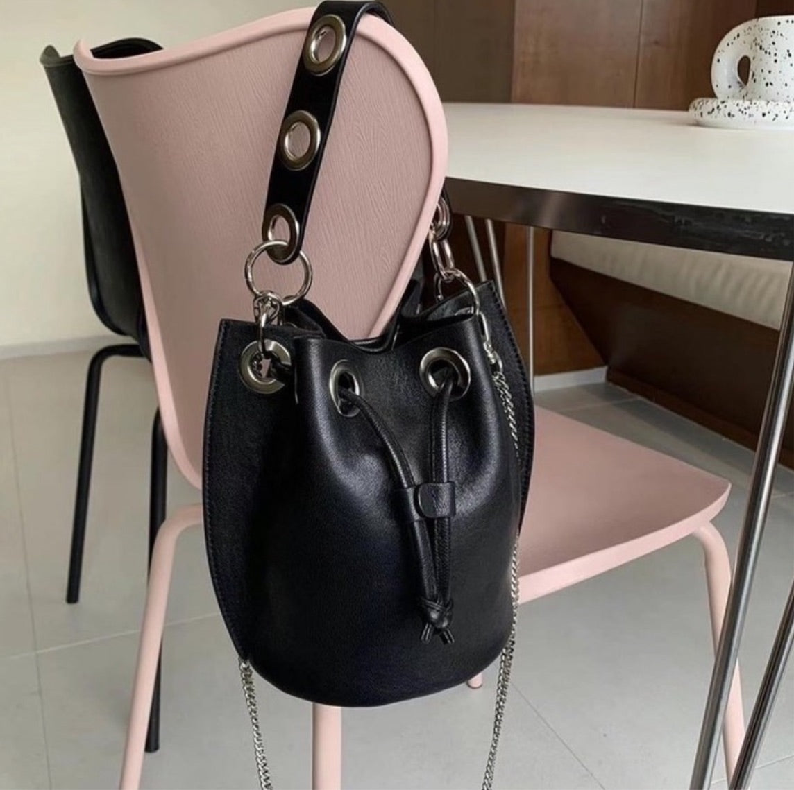 Made in Korea 🇰🇷真皮Bucket袋 [B0003]