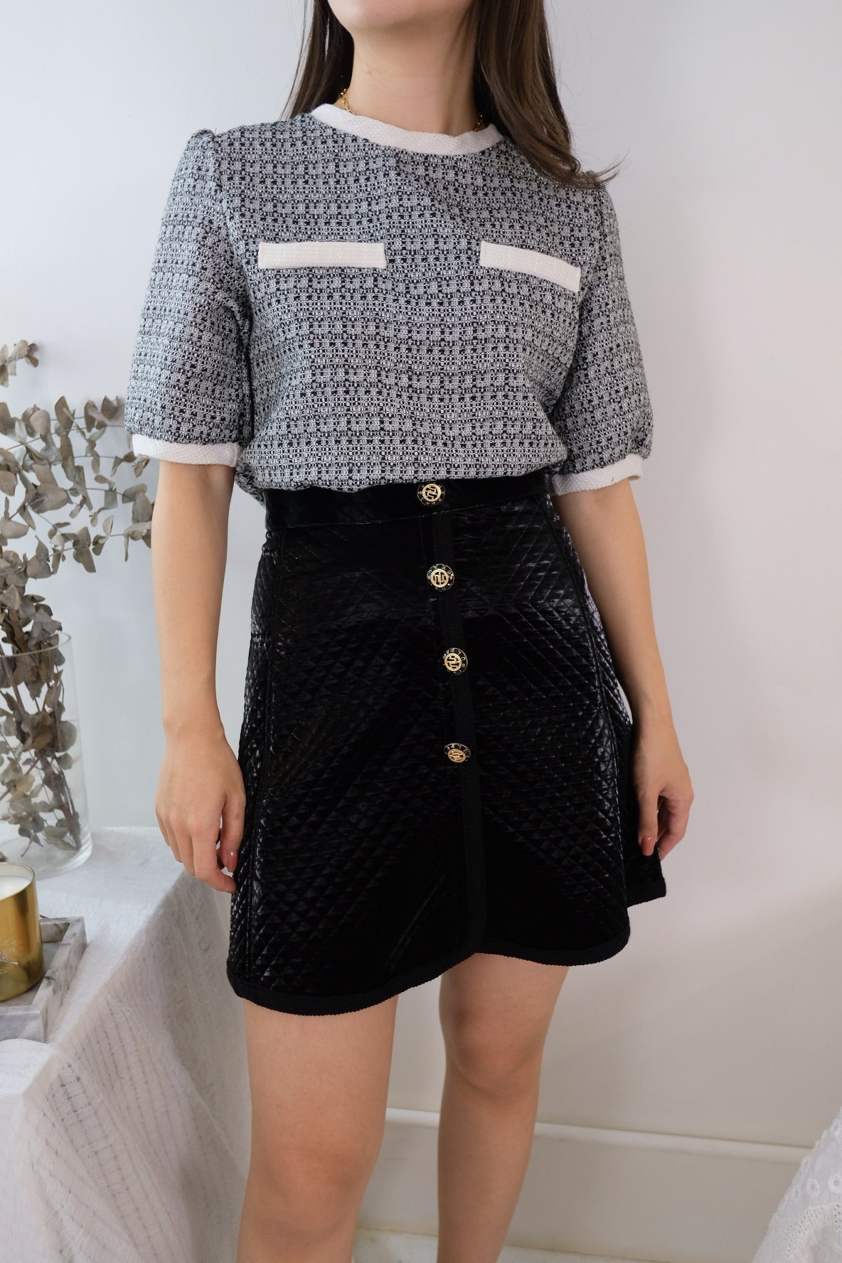 高質Shiny暗格短裙 [SK0015]